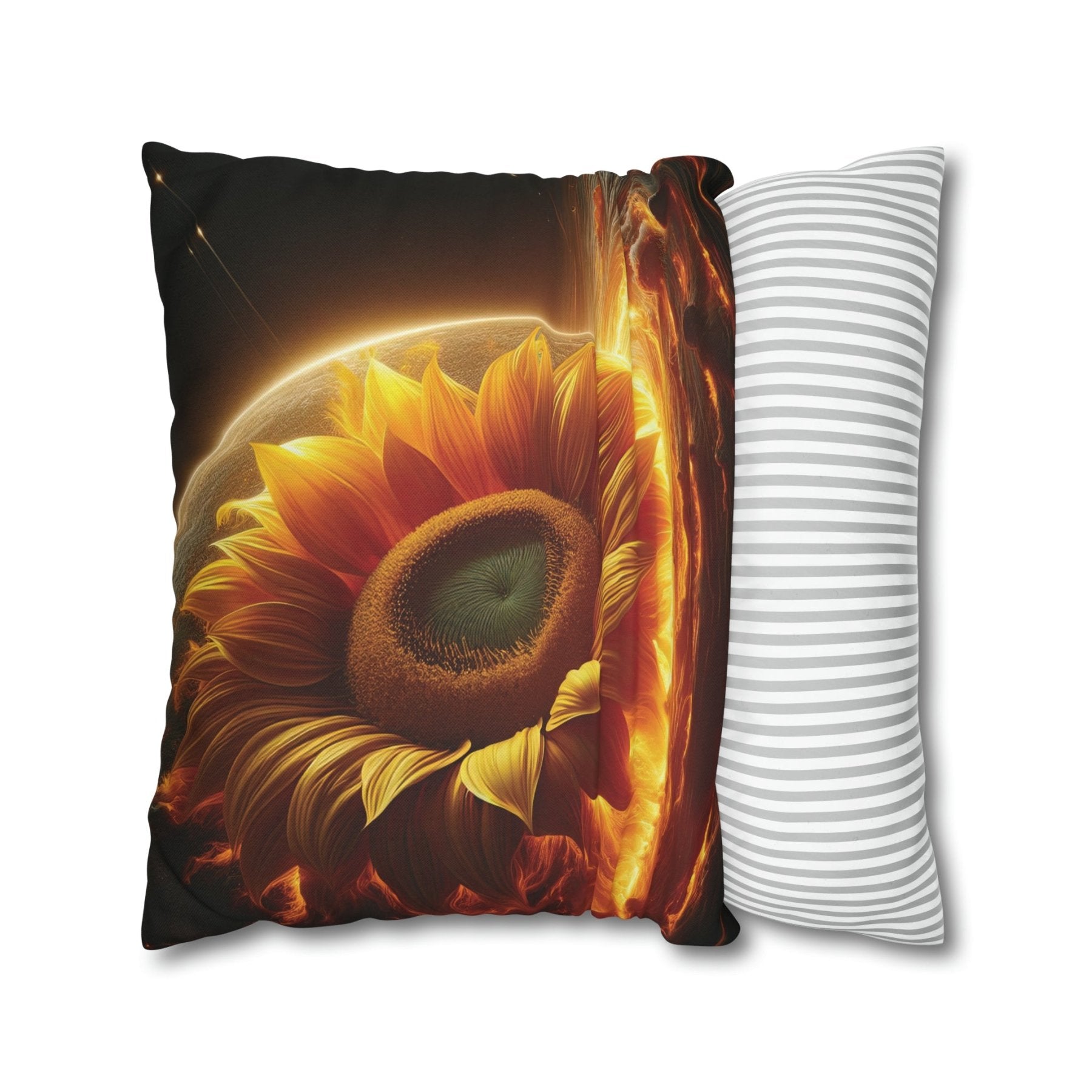 Sunflower Throw Pillow Cover, Throw Pillow Case, Qty 1, (5) - Janlyn's Crafts