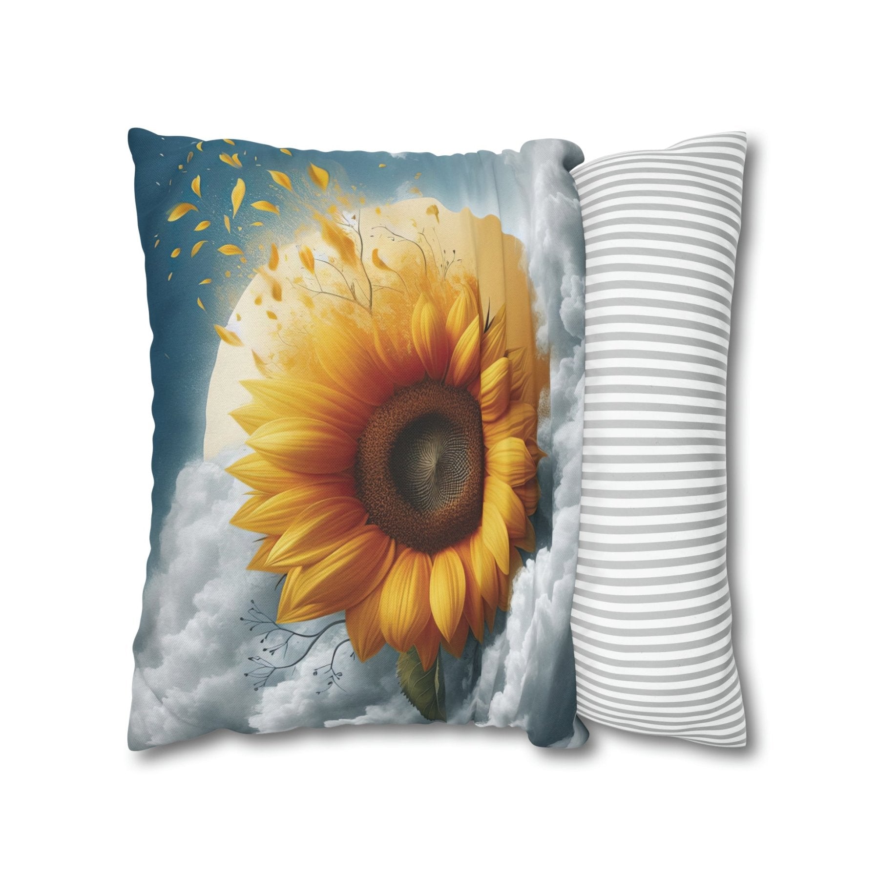 Sunflower Throw Pillow Cover, Throw Pillow Case, Qty 1, (6) - Janlyn's Crafts