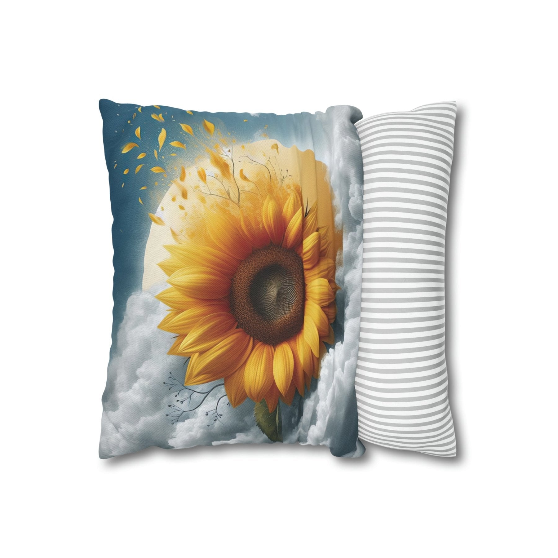 Sunflower Throw Pillow Cover, Throw Pillow Case, Qty 1, (6) - Janlyn's Crafts