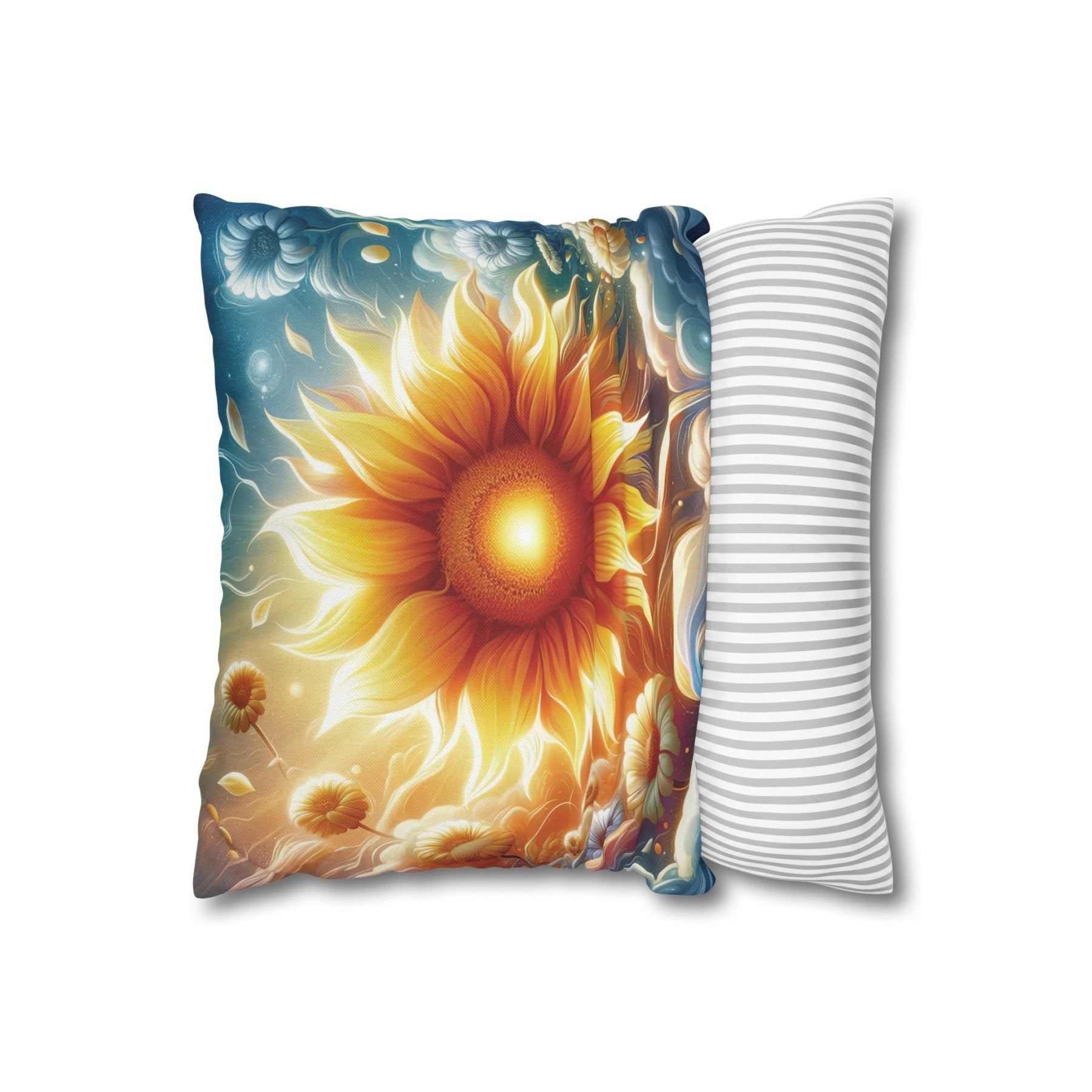 Sunflower Throw Pillow Cover, Throw Pillow Case, Qty 1, (8) - Janlyn's Crafts