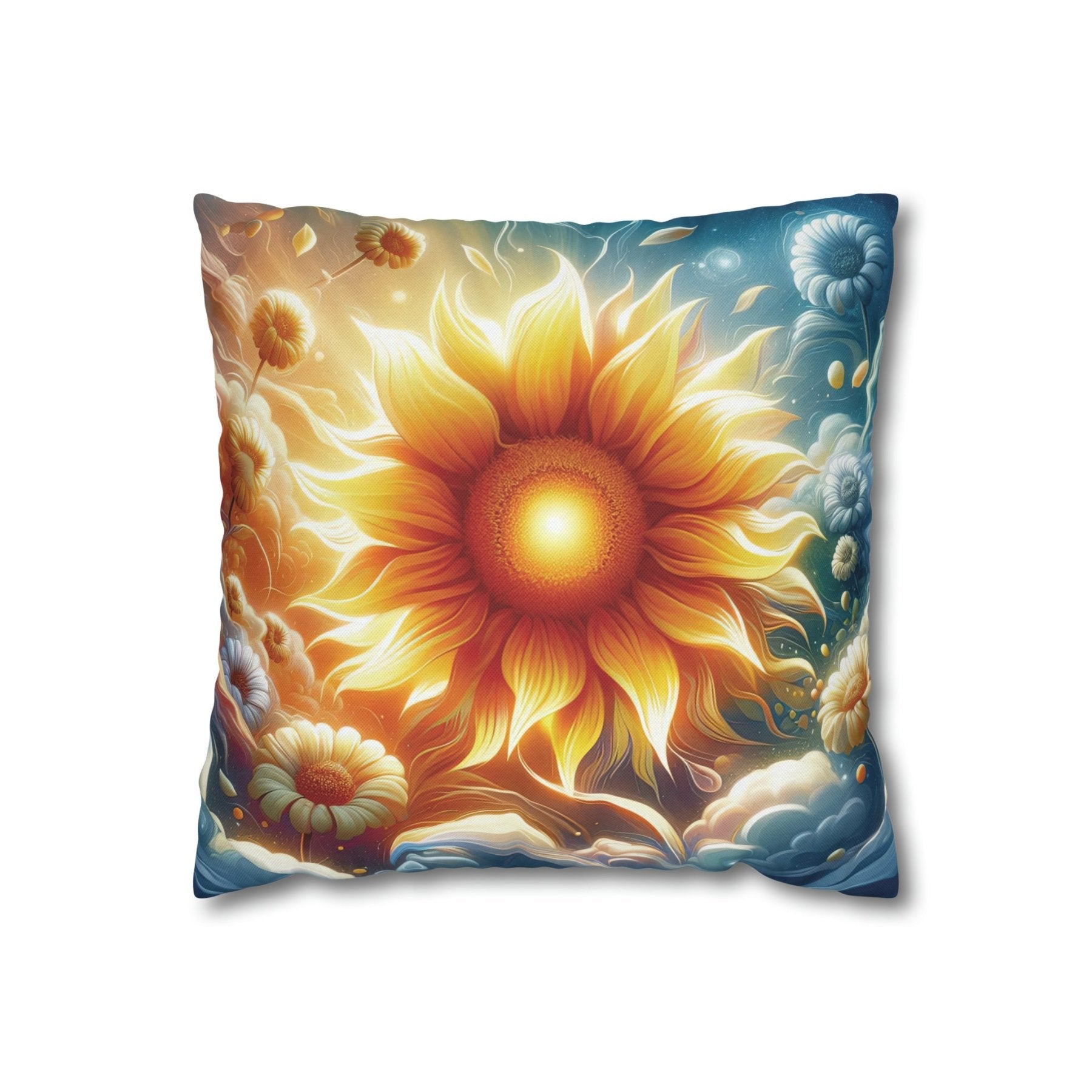 Sunflower Throw Pillow Cover, Throw Pillow Case, Qty 1, (8) - Janlyn's Crafts