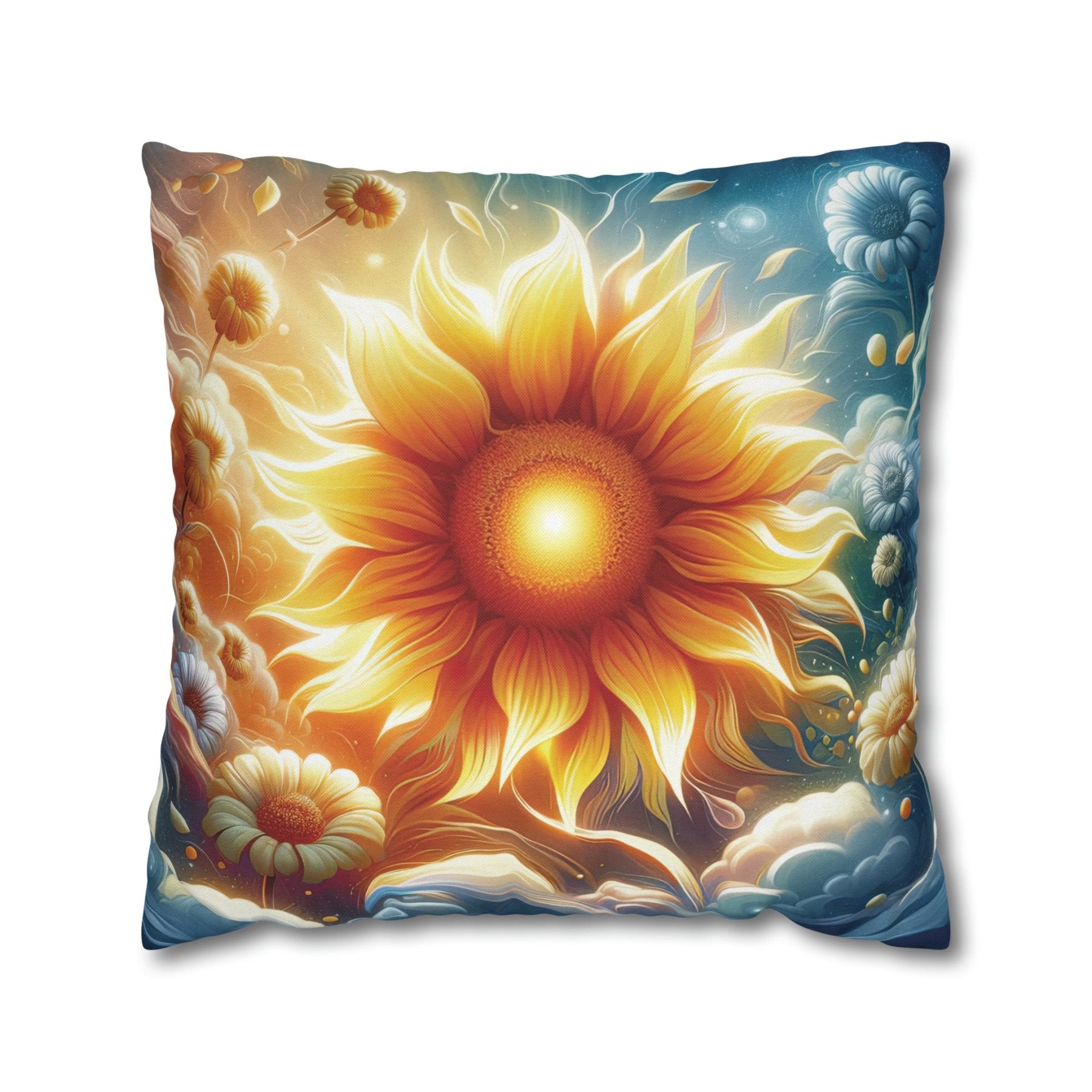 Sunflower Throw Pillow Cover, Throw Pillow Case, Qty 1, (8) - Janlyn's Crafts