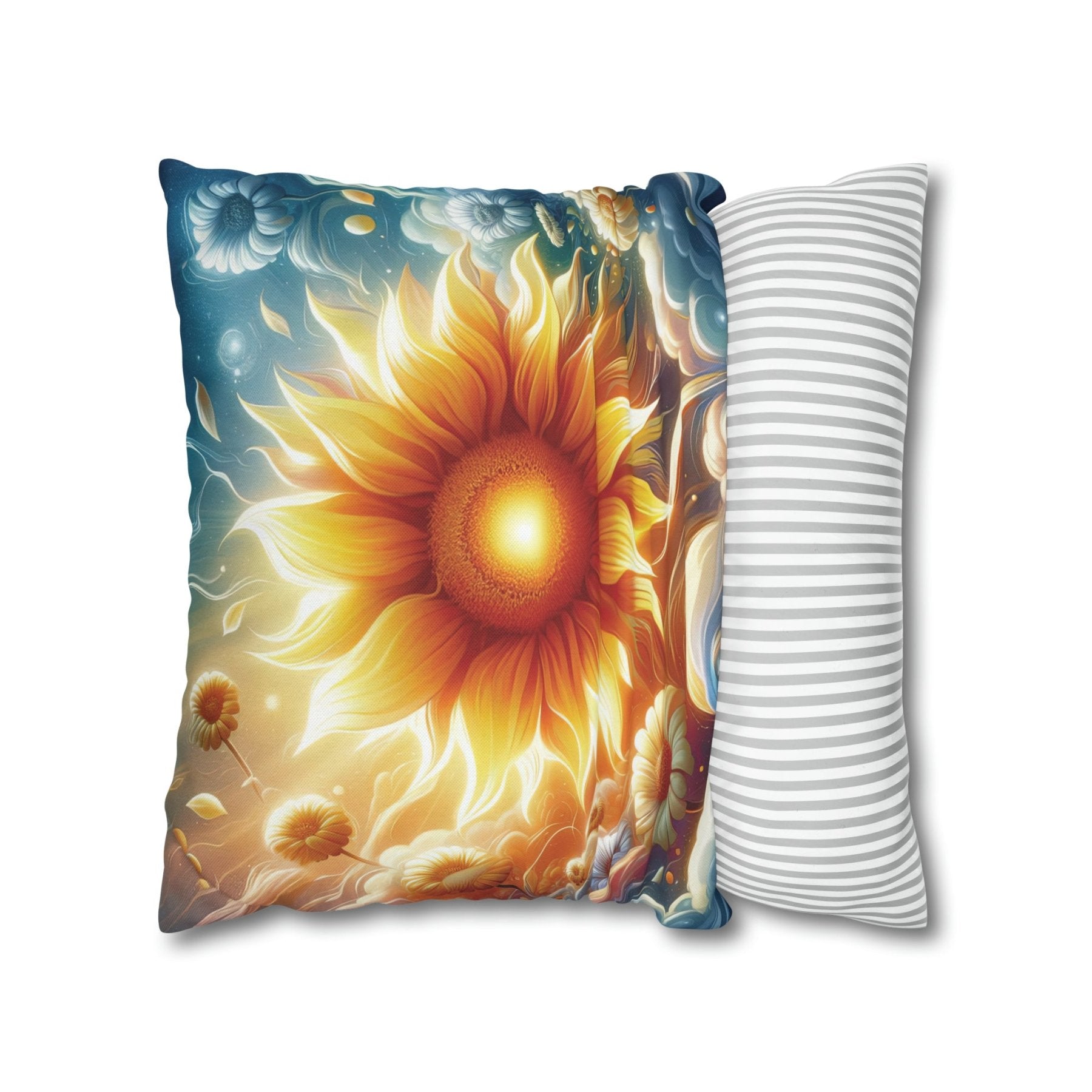 Sunflower Throw Pillow Cover, Throw Pillow Case, Qty 1, (8) - Janlyn's Crafts