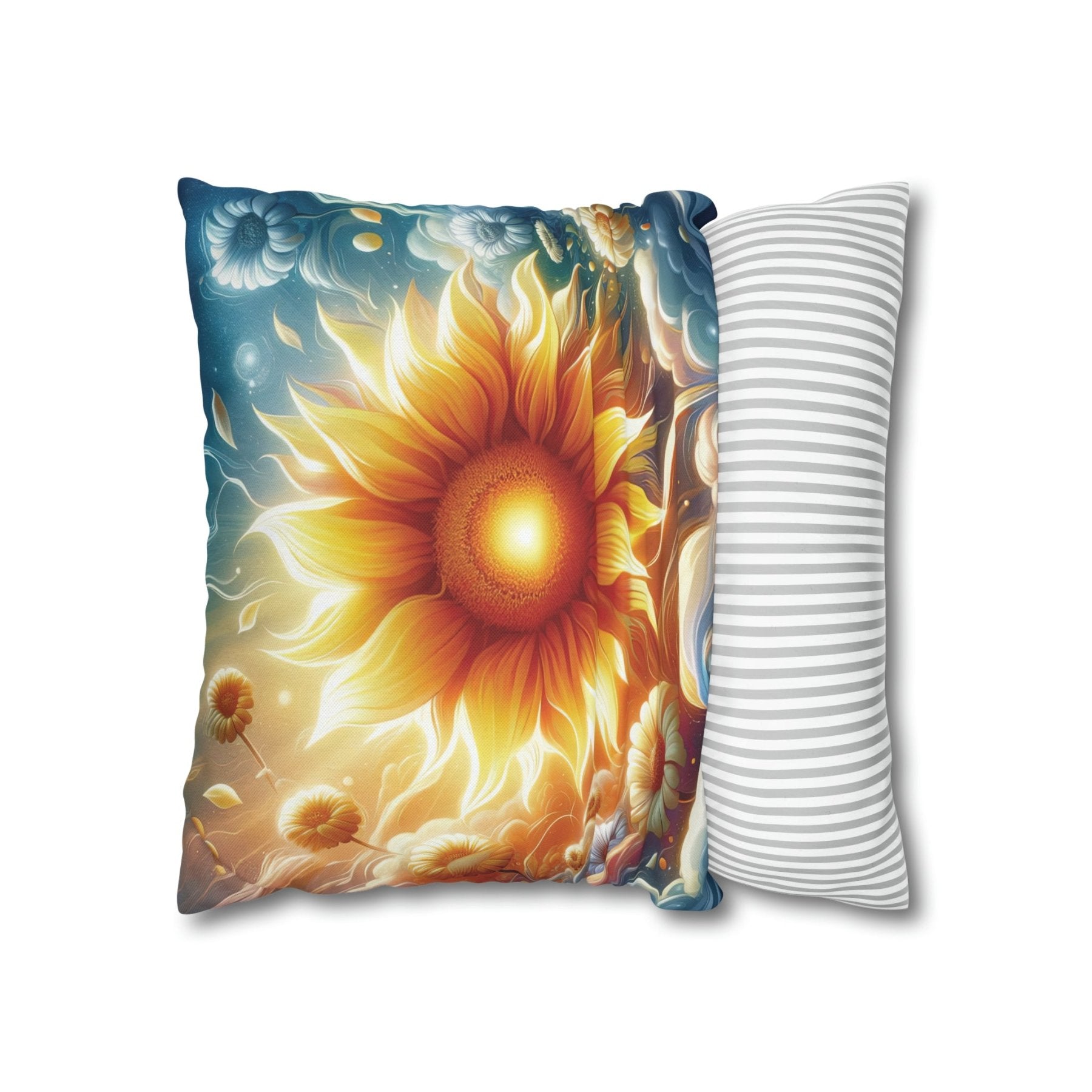 Sunflower Throw Pillow Cover, Throw Pillow Case, Qty 1, (8) - Janlyn's Crafts