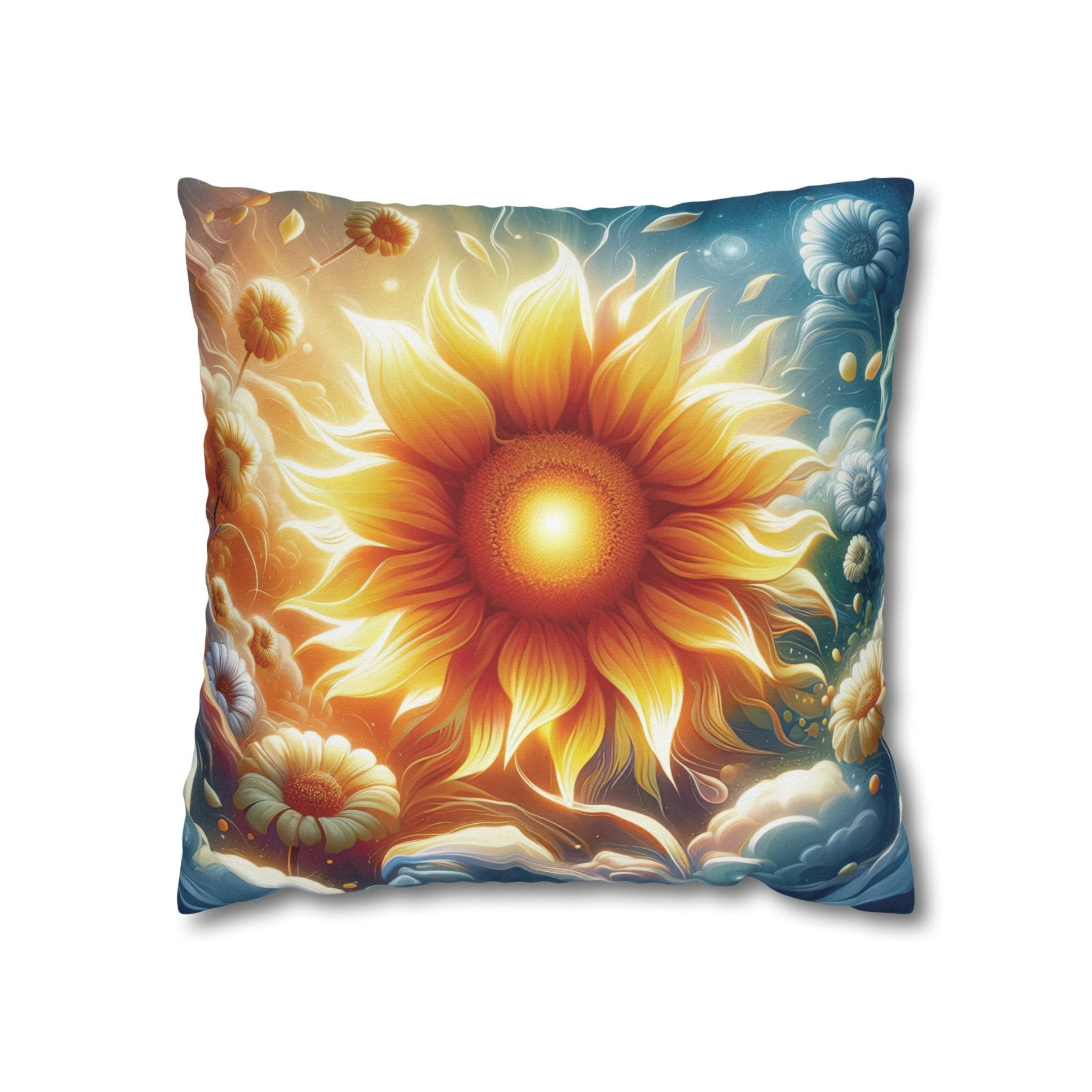 Sunflower Throw Pillow Cover, Throw Pillow Case, Qty 1, (8) - Janlyn's Crafts