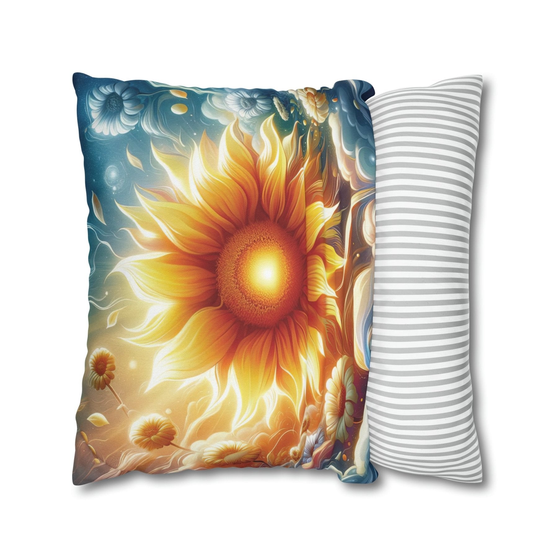 Sunflower Throw Pillow Cover, Throw Pillow Case, Qty 1, (8) - Janlyn's Crafts