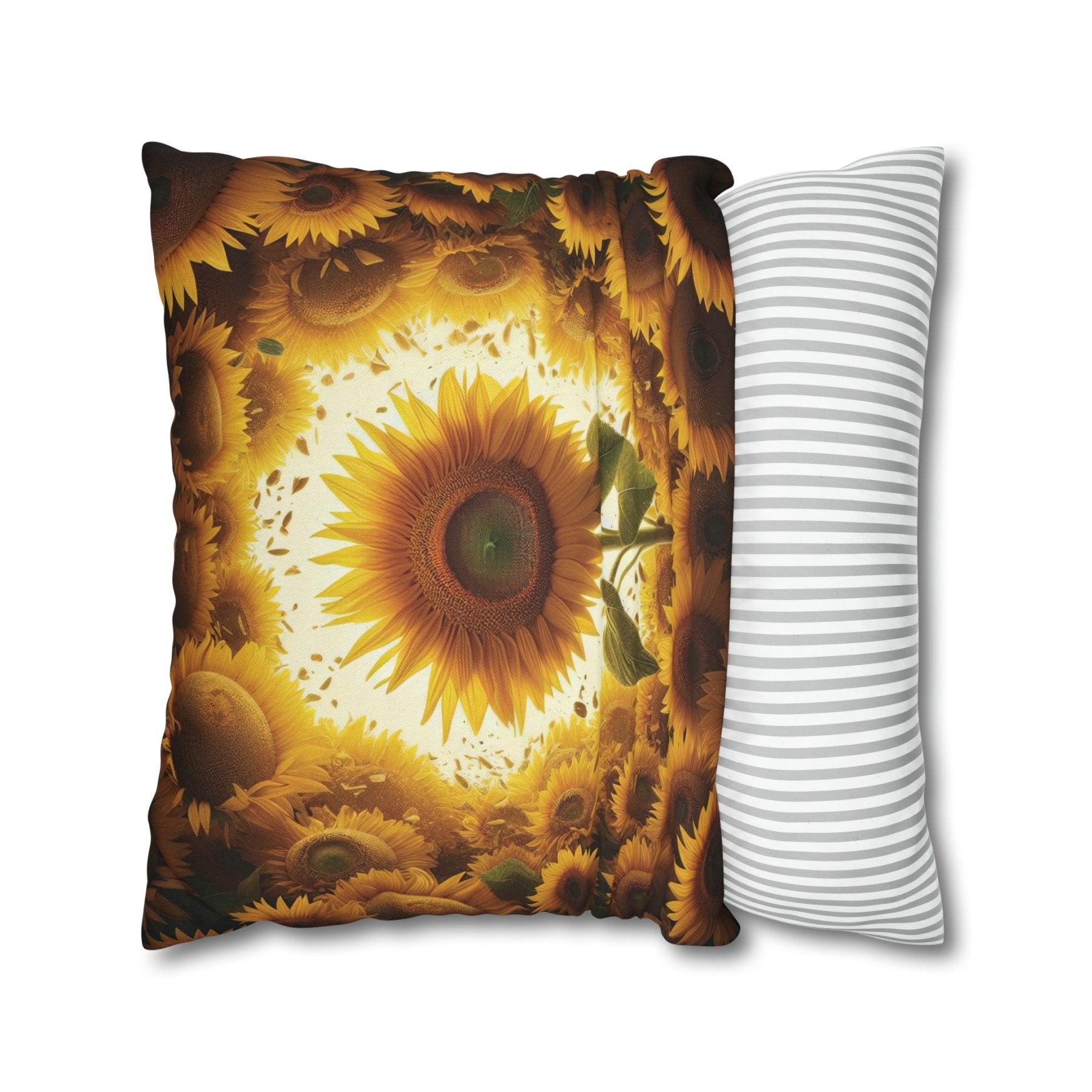 Sunflower Throw Pillow Cover, Throw Pillow Case, Qty 1, (9) - Janlyn's Crafts