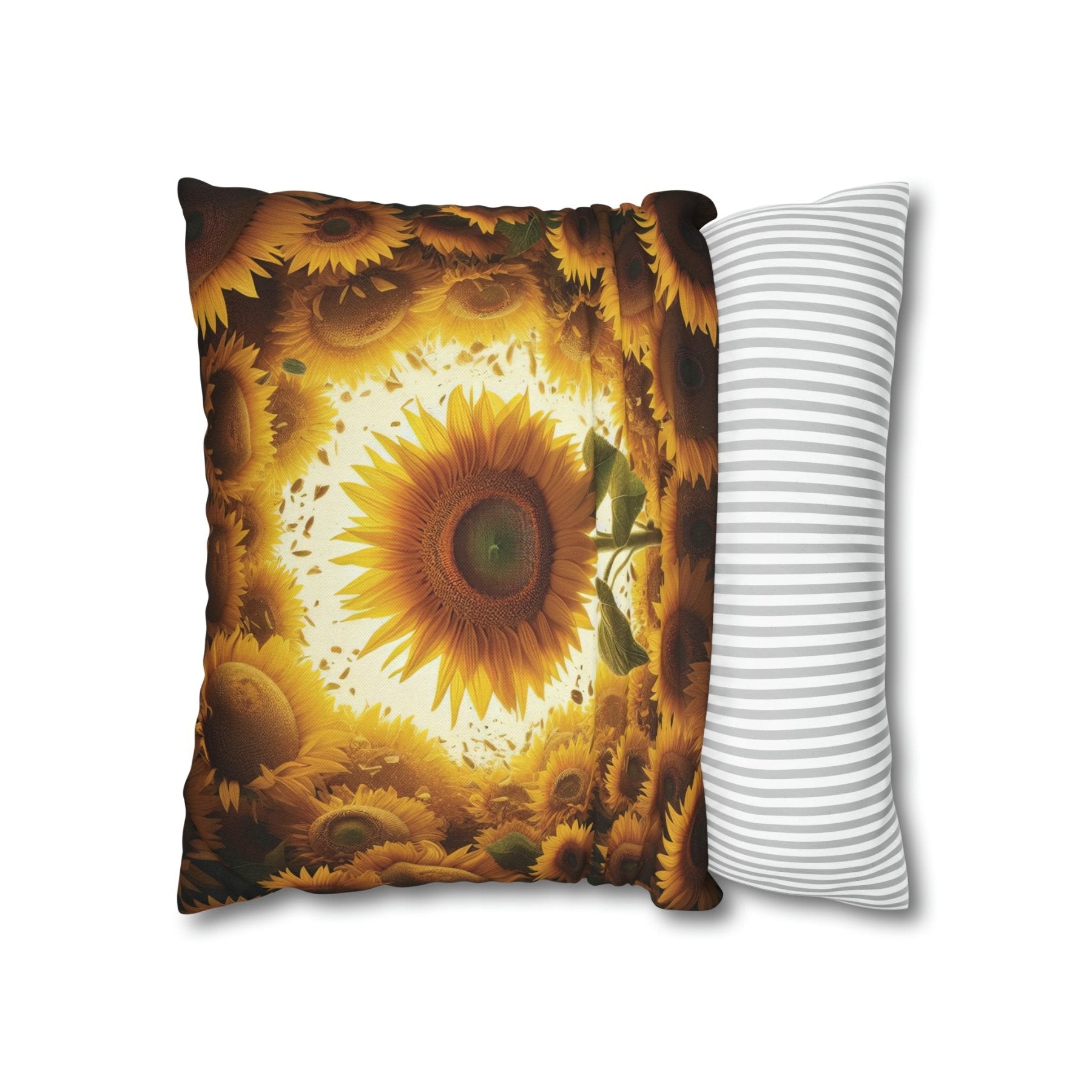 Sunflower Throw Pillow Cover, Throw Pillow Case, Qty 1, (9) - Janlyn's Crafts