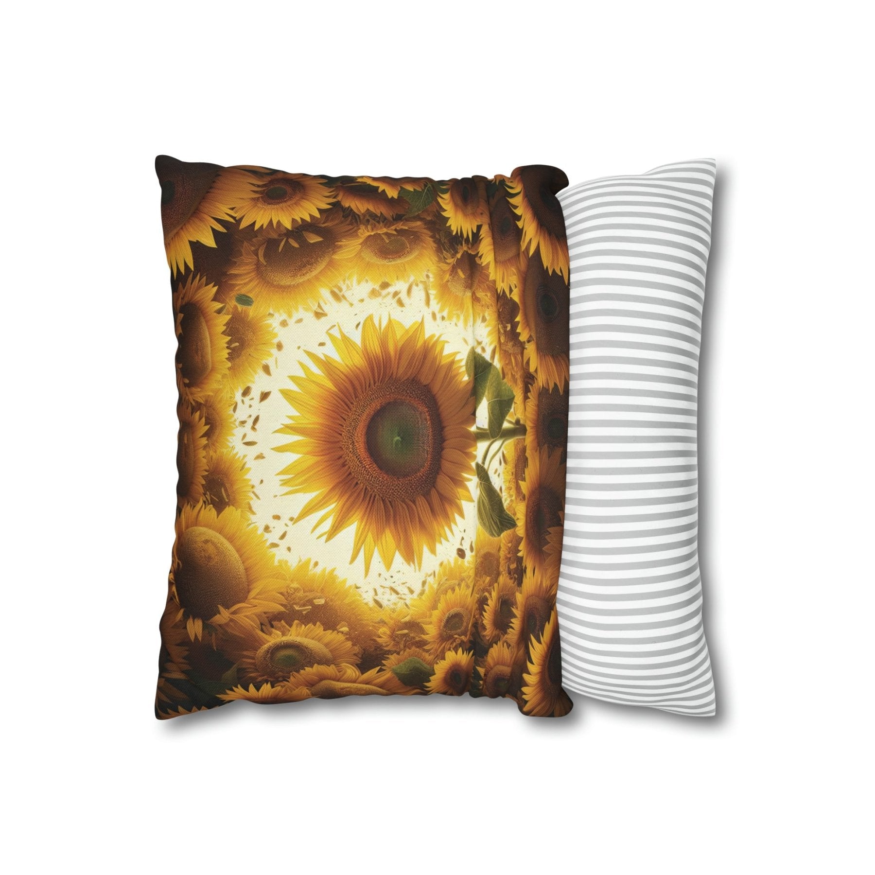 Sunflower Throw Pillow Cover, Throw Pillow Case, Qty 1, (9) - Janlyn's Crafts