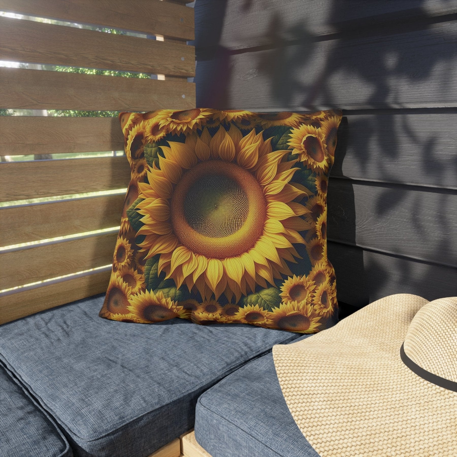 Sunflowers Outdoor Pillow, Qty 1, (1) - Janlyn's Crafts