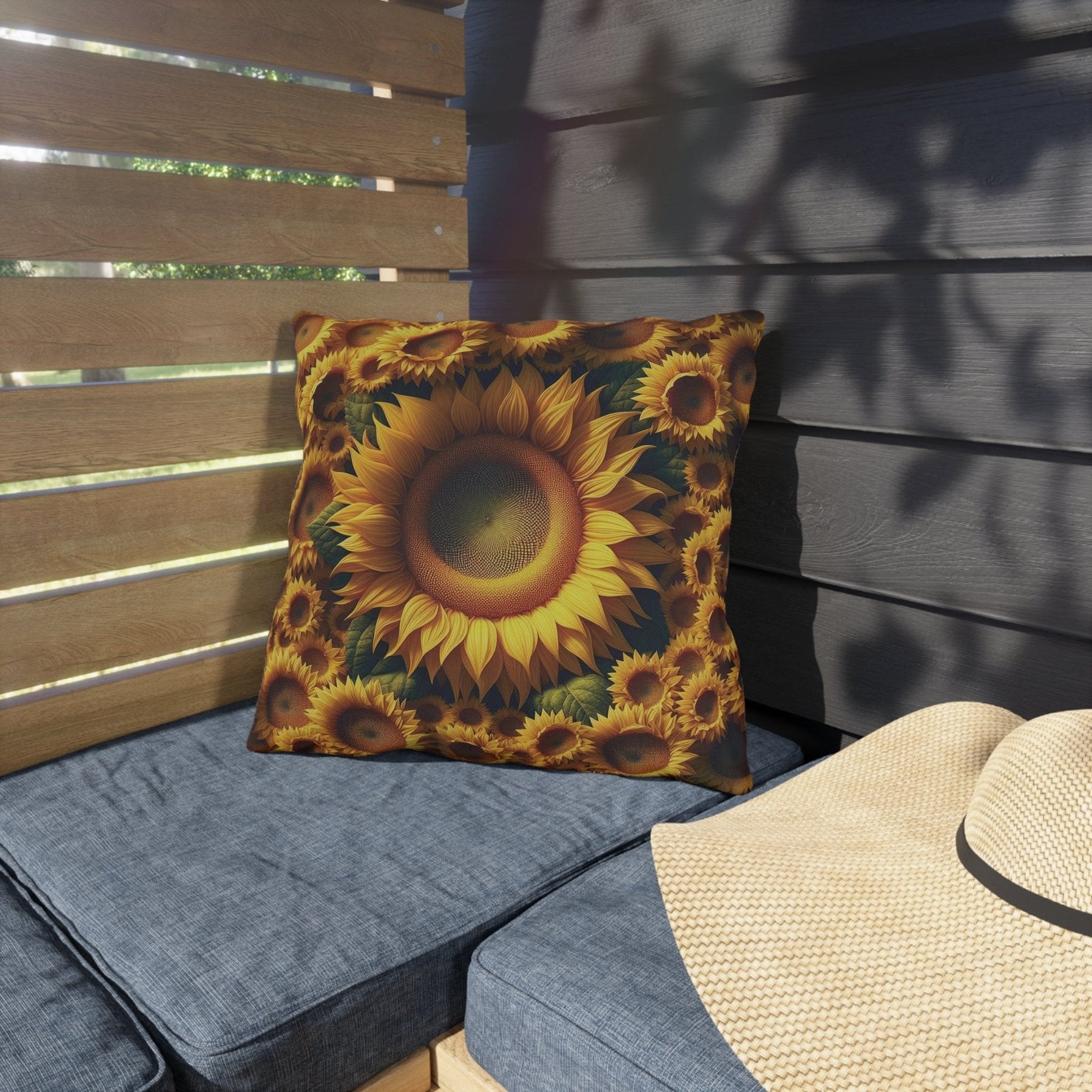 Sunflowers Outdoor Pillow, Qty 1, (1) - Janlyn's Crafts