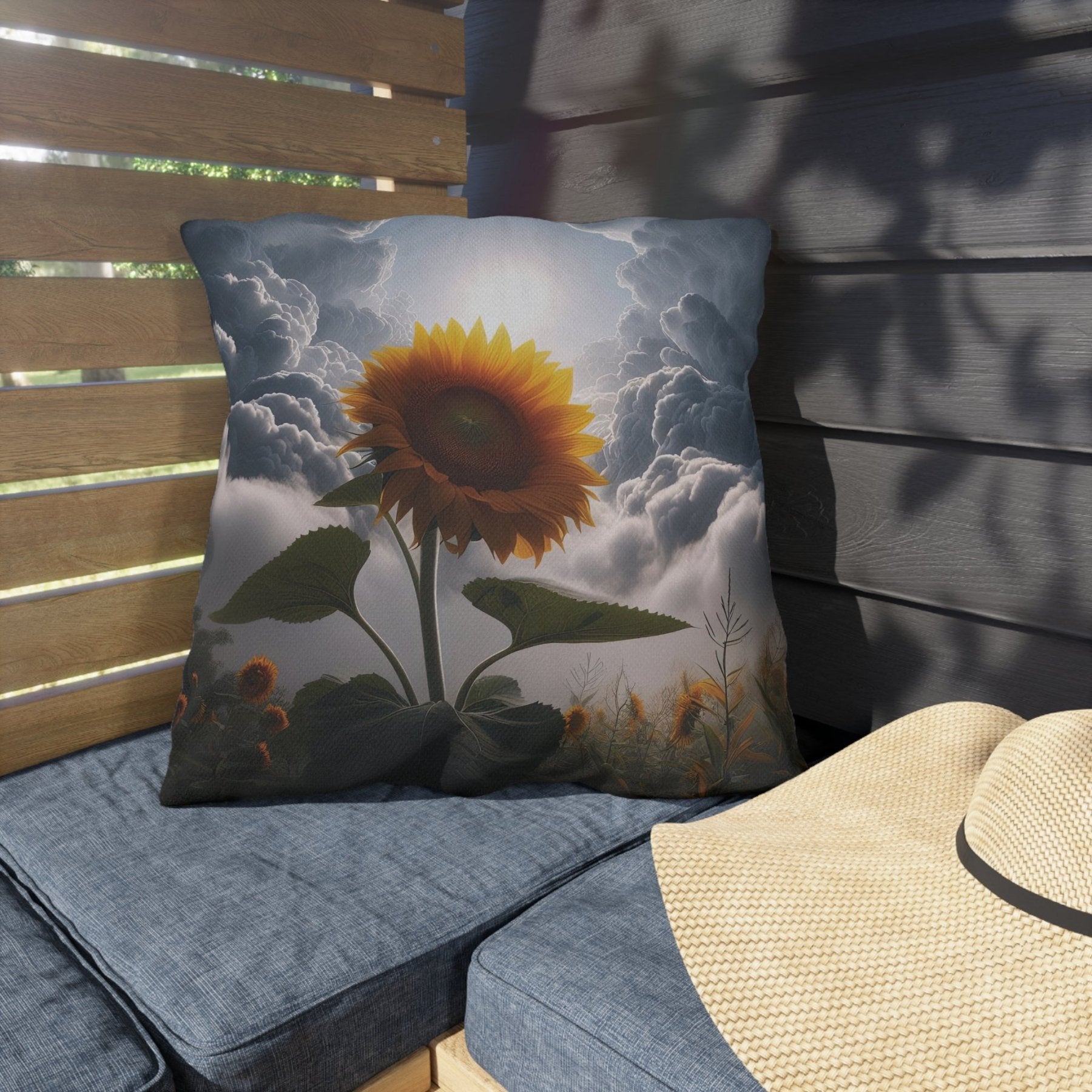 Sunflowers Outdoor Pillow, Qty 1, (10) - Janlyn's Crafts