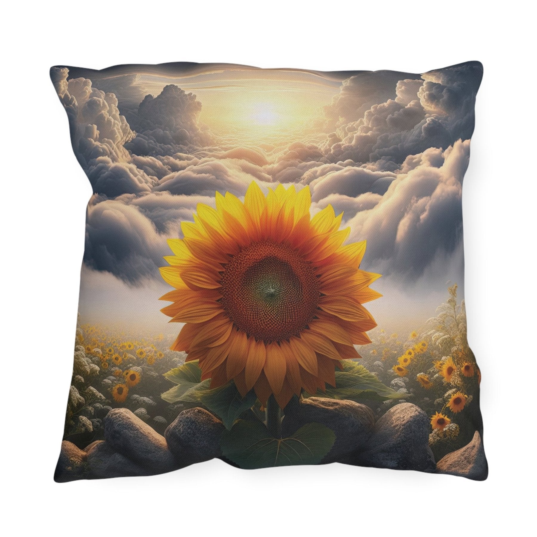 Sunflowers Outdoor Pillow, Qty 1, (11) - Janlyn's Crafts