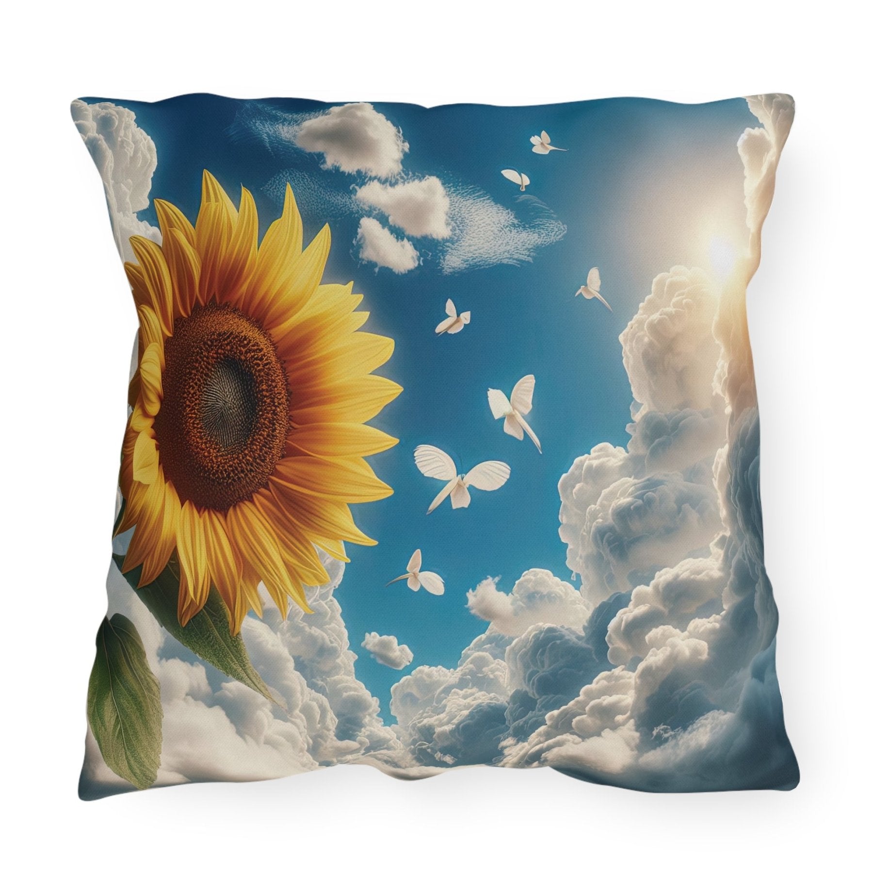 Sunflowers Outdoor Pillow, Qty 1, (12) - Janlyn's Crafts