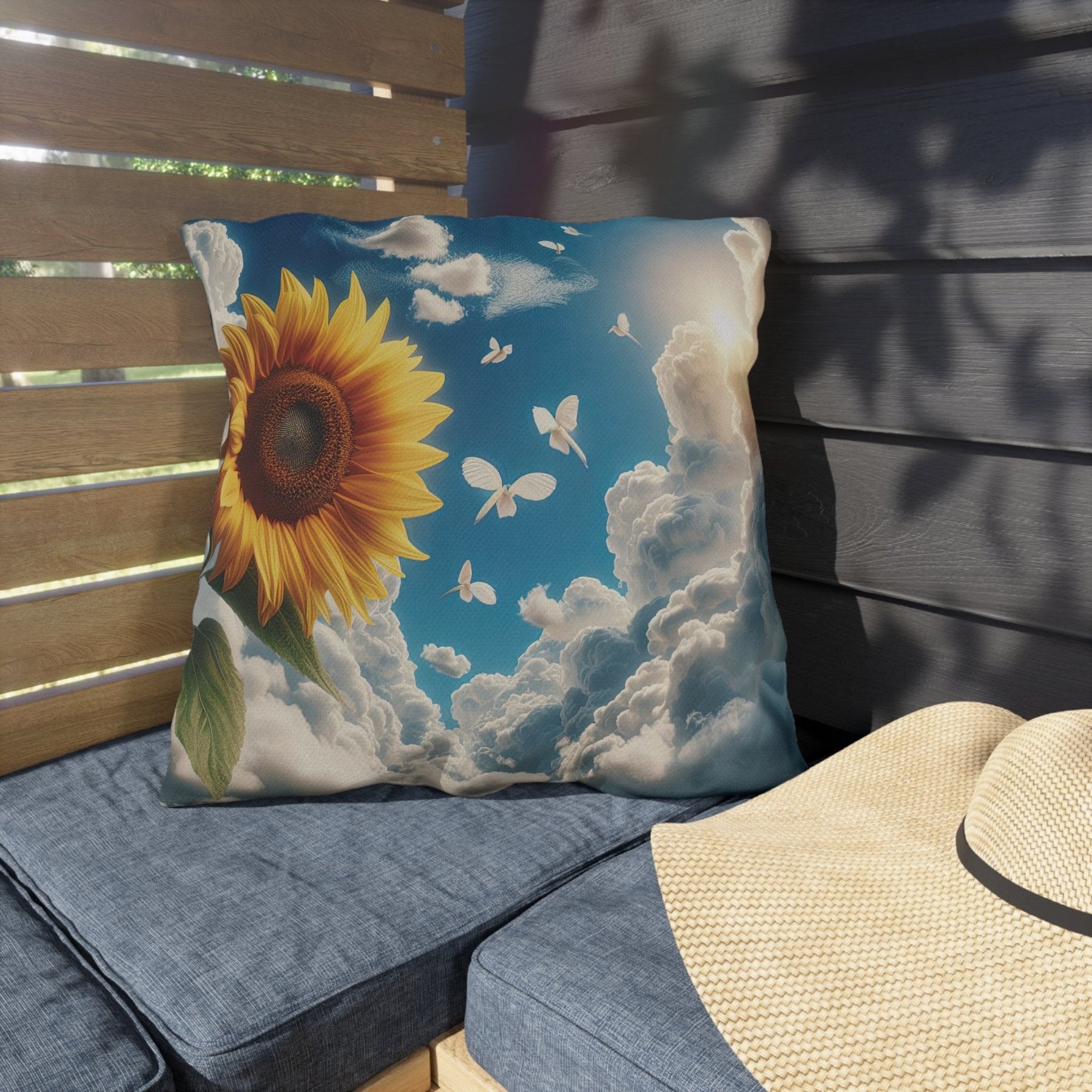 Sunflowers Outdoor Pillow, Qty 1, (12) - Janlyn's Crafts