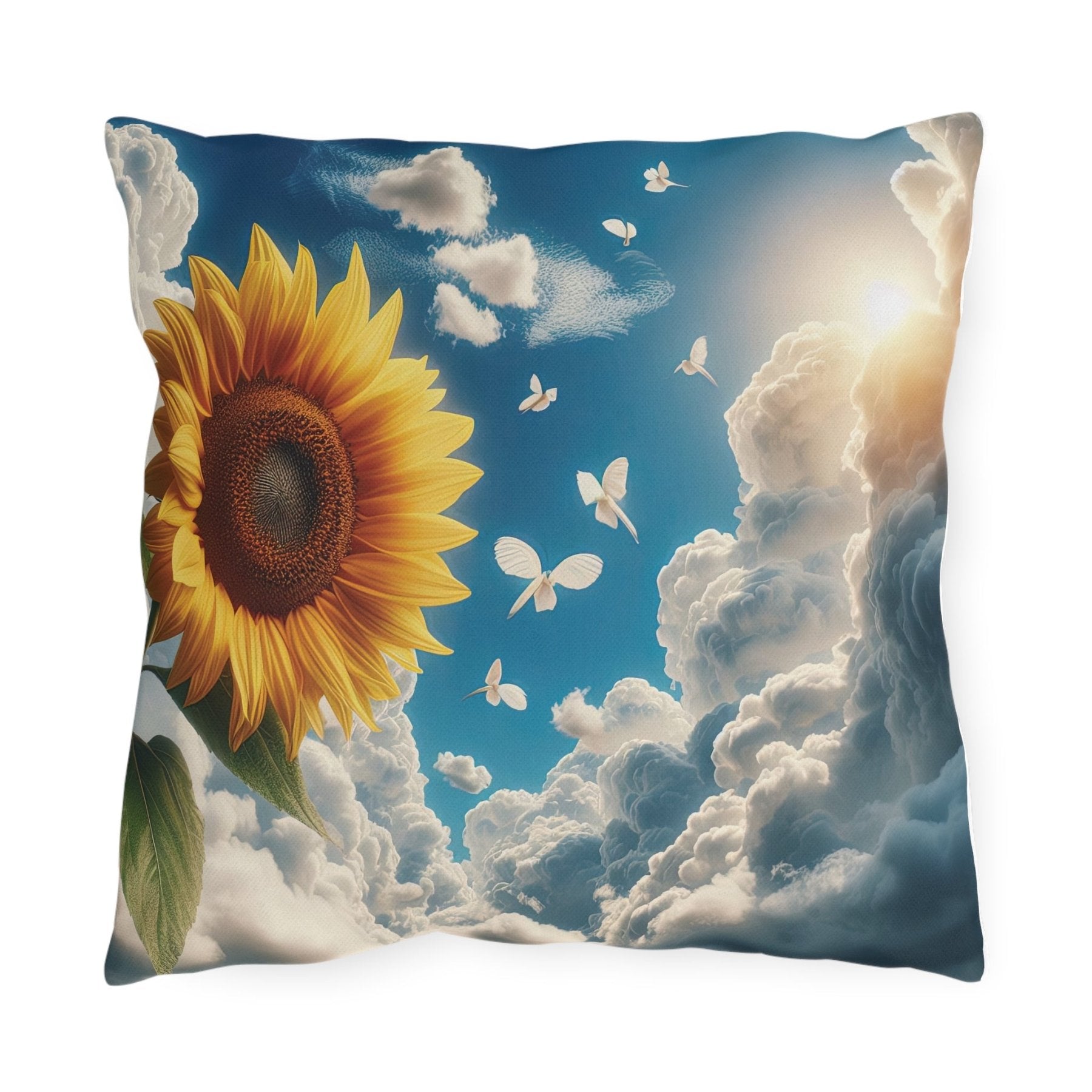 Sunflowers Outdoor Pillow, Qty 1, (12) - Janlyn's Crafts