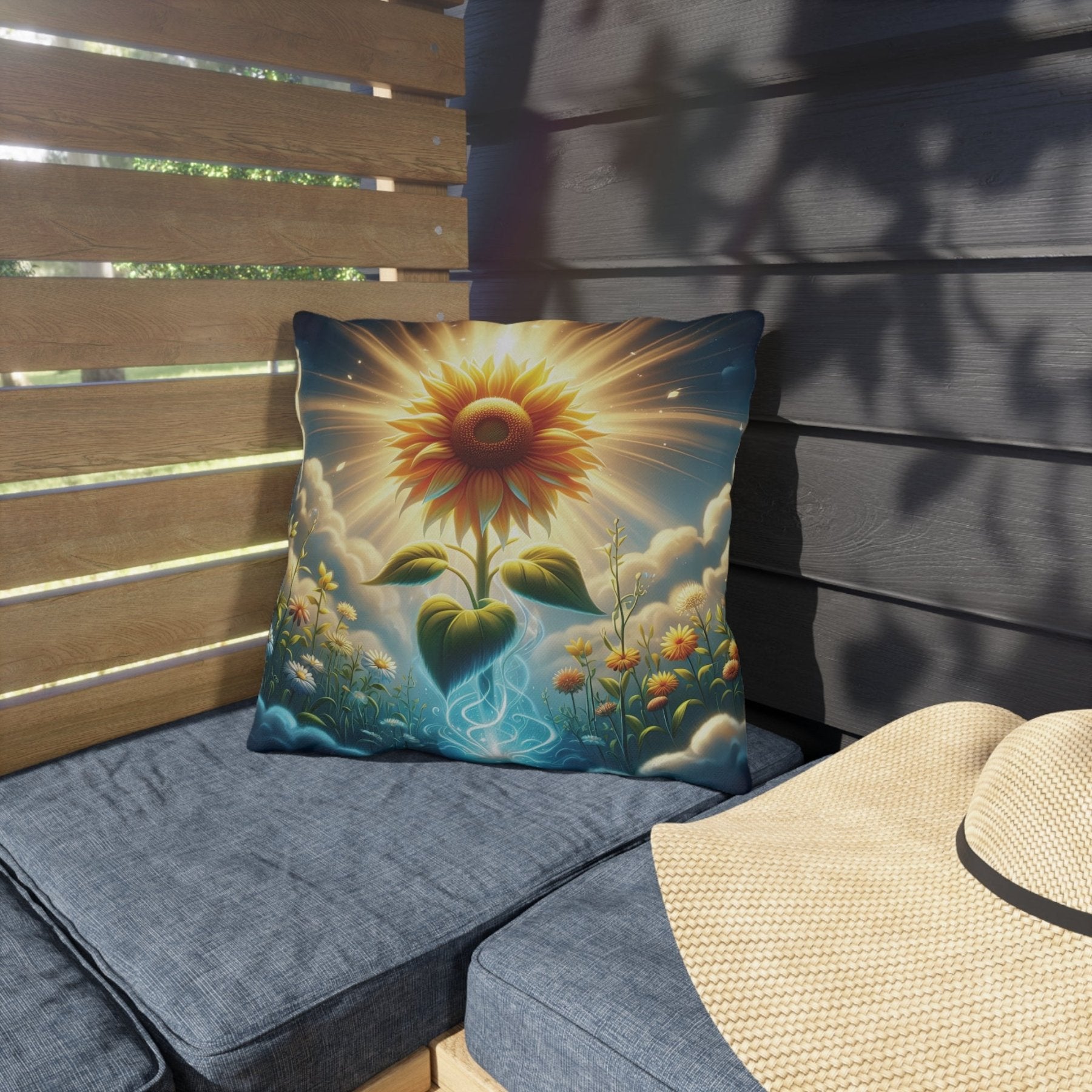 Sunflowers Outdoor Pillow, Qty 1, (13) - Janlyn's Crafts