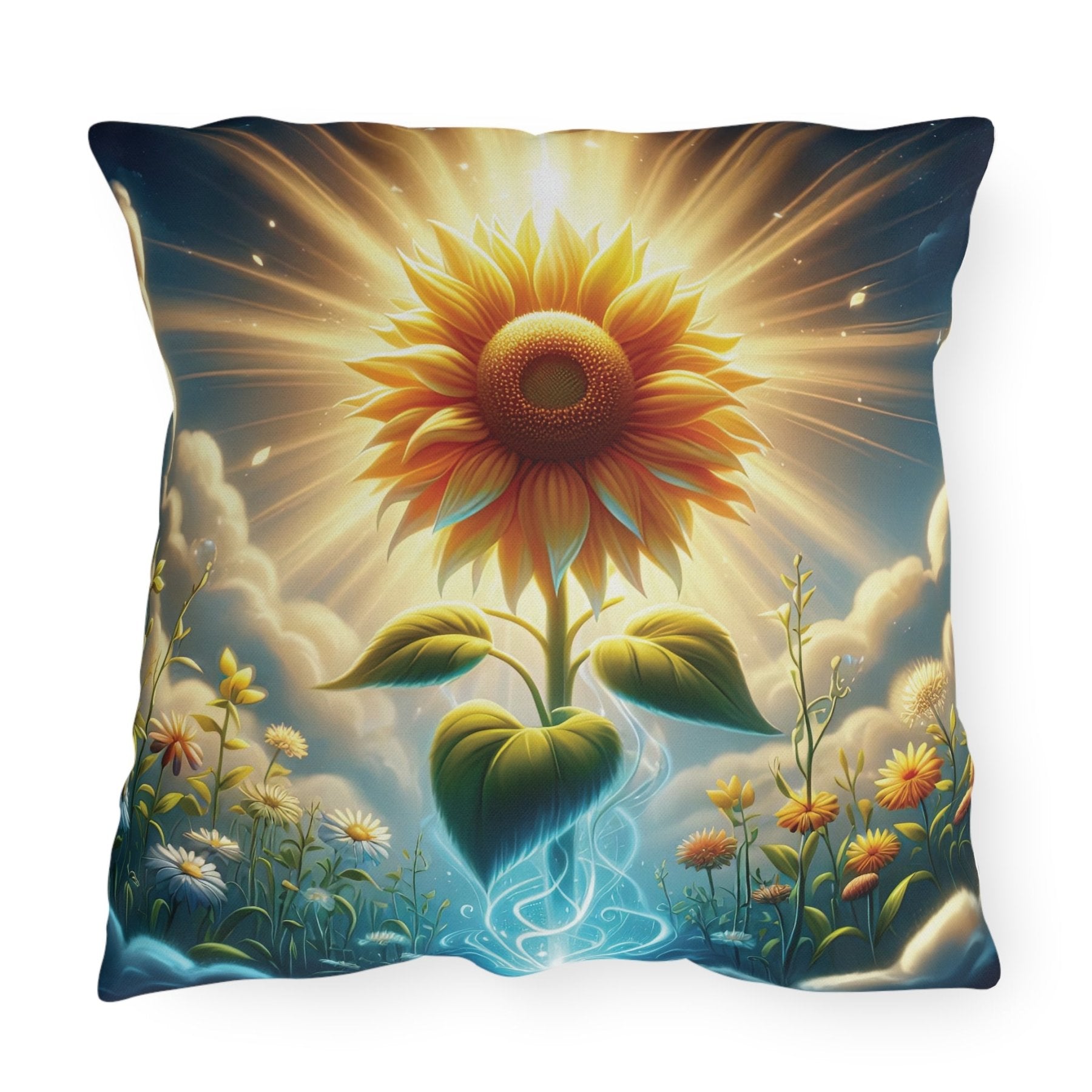 Sunflowers Outdoor Pillow, Qty 1, (13) - Janlyn's Crafts