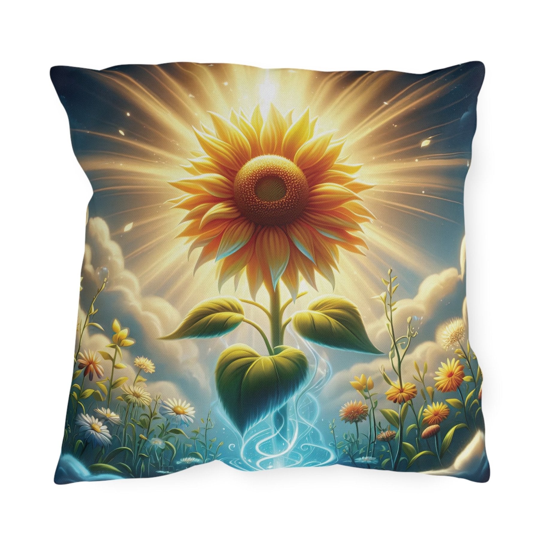 Sunflowers Outdoor Pillow, Qty 1, (13) - Janlyn's Crafts