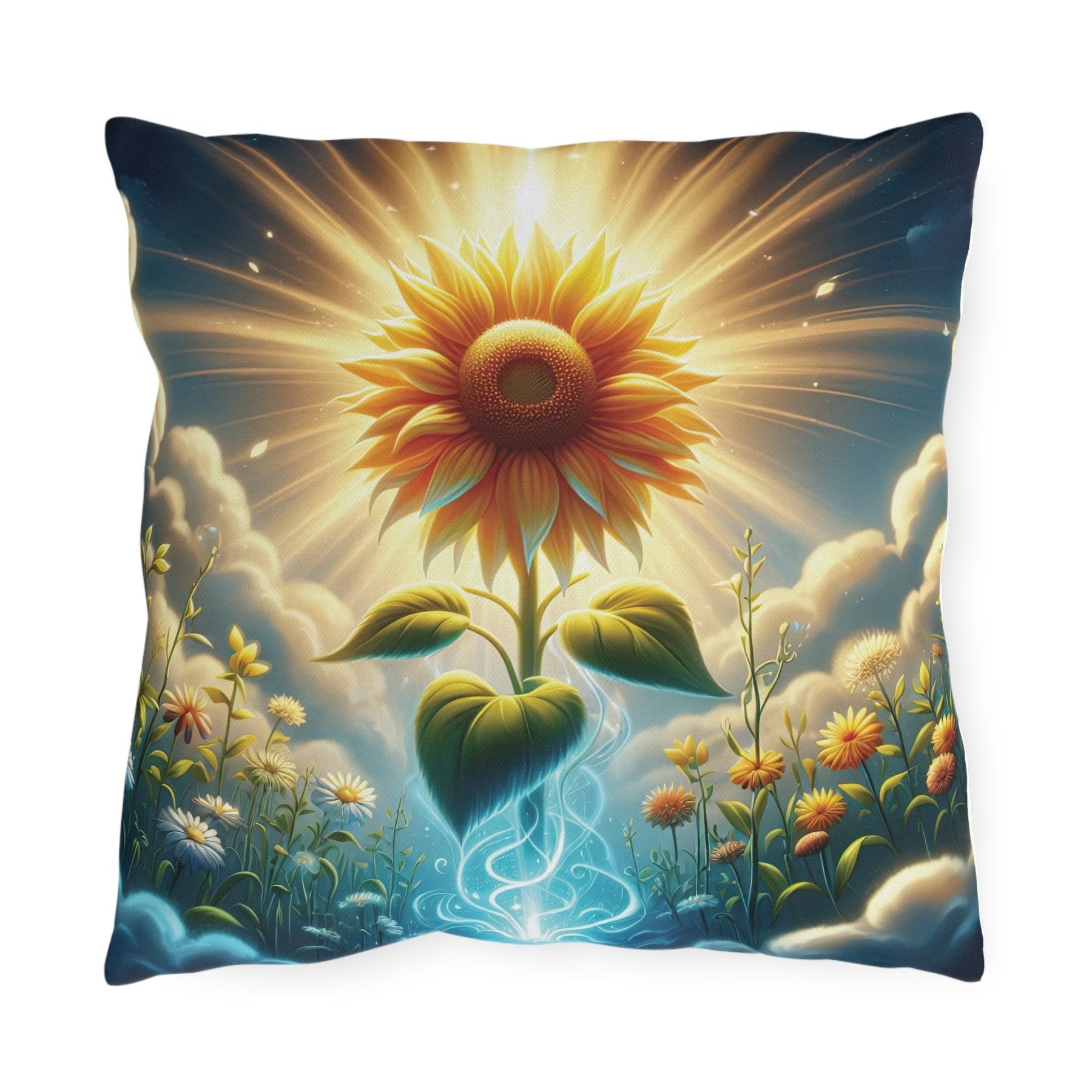 Sunflowers Outdoor Pillow, Qty 1, (13) - Janlyn's Crafts