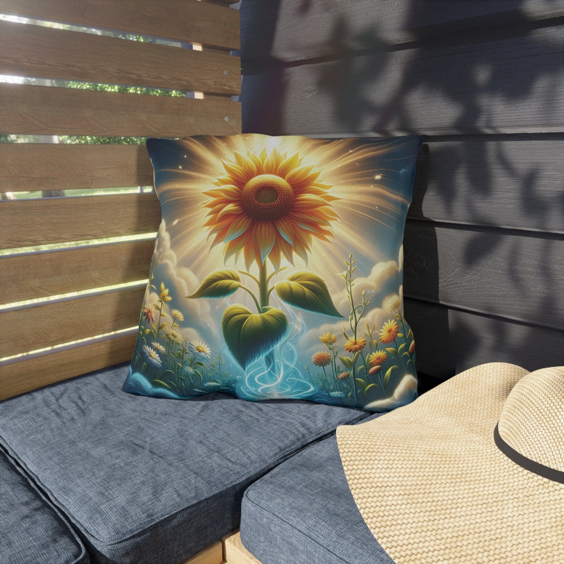 Sunflowers Outdoor Pillow, Qty 1, (13) - Janlyn's Crafts