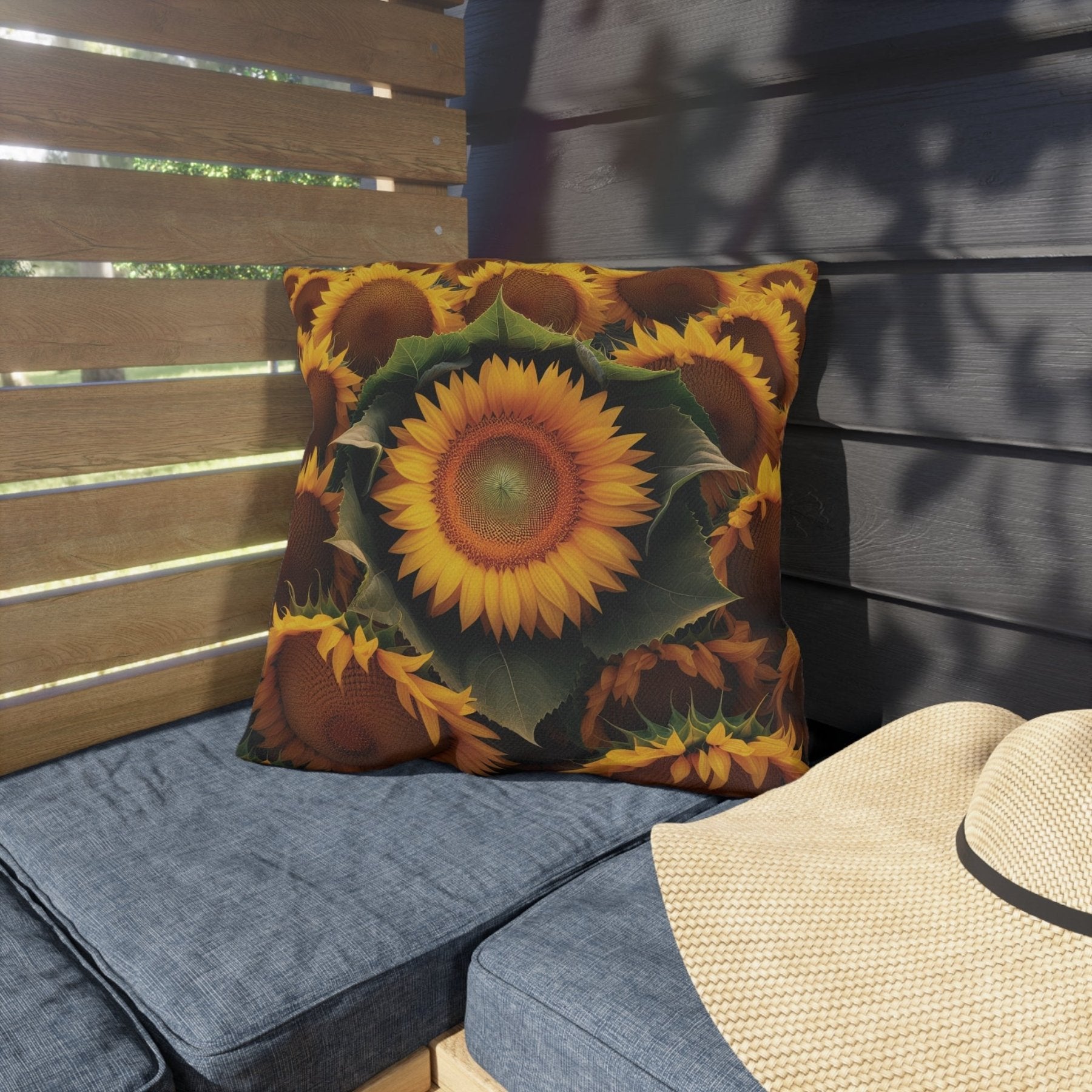 Sunflowers Outdoor Pillow, Qty 1, (14) - Janlyn's Crafts