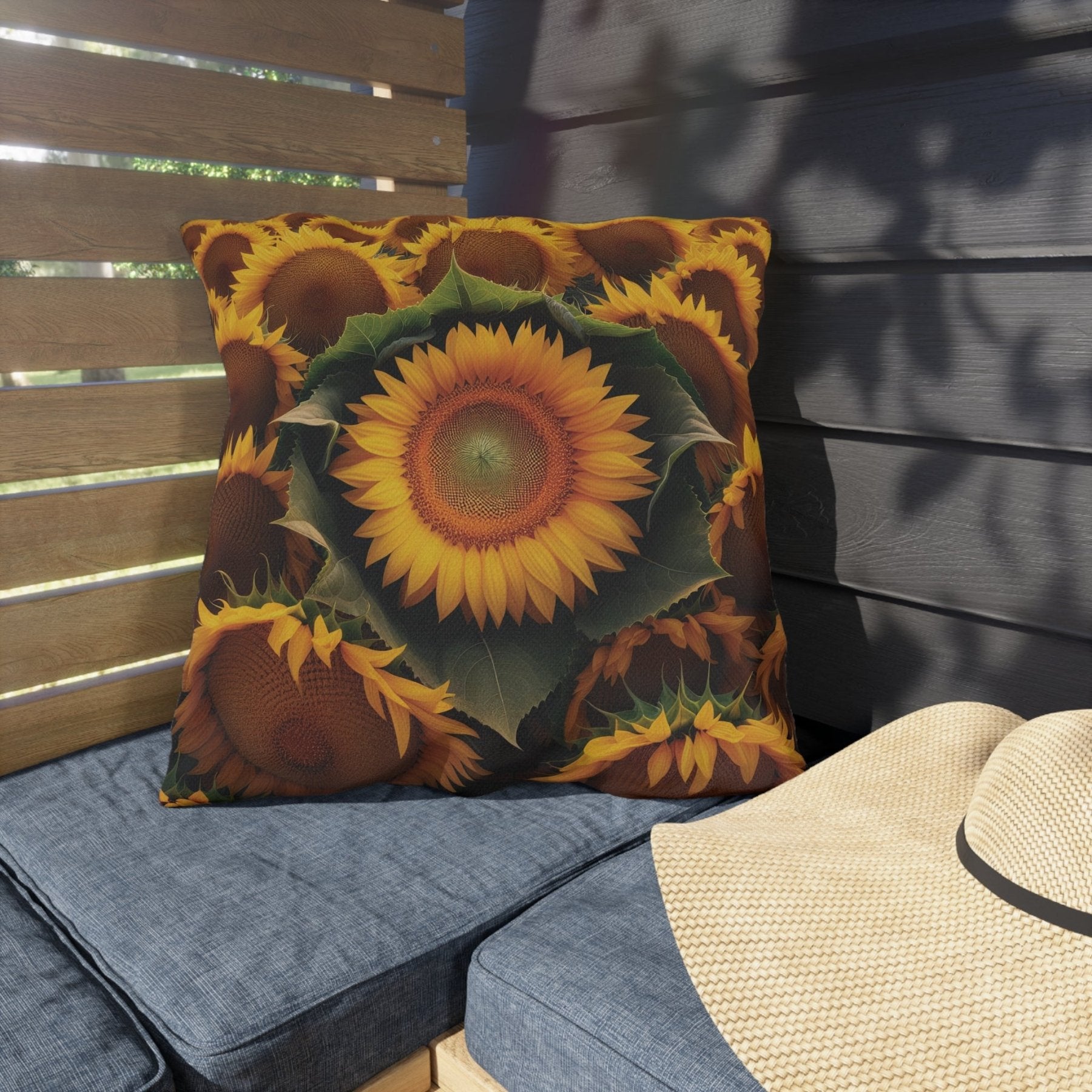 Sunflowers Outdoor Pillow, Qty 1, (14) - Janlyn's Crafts