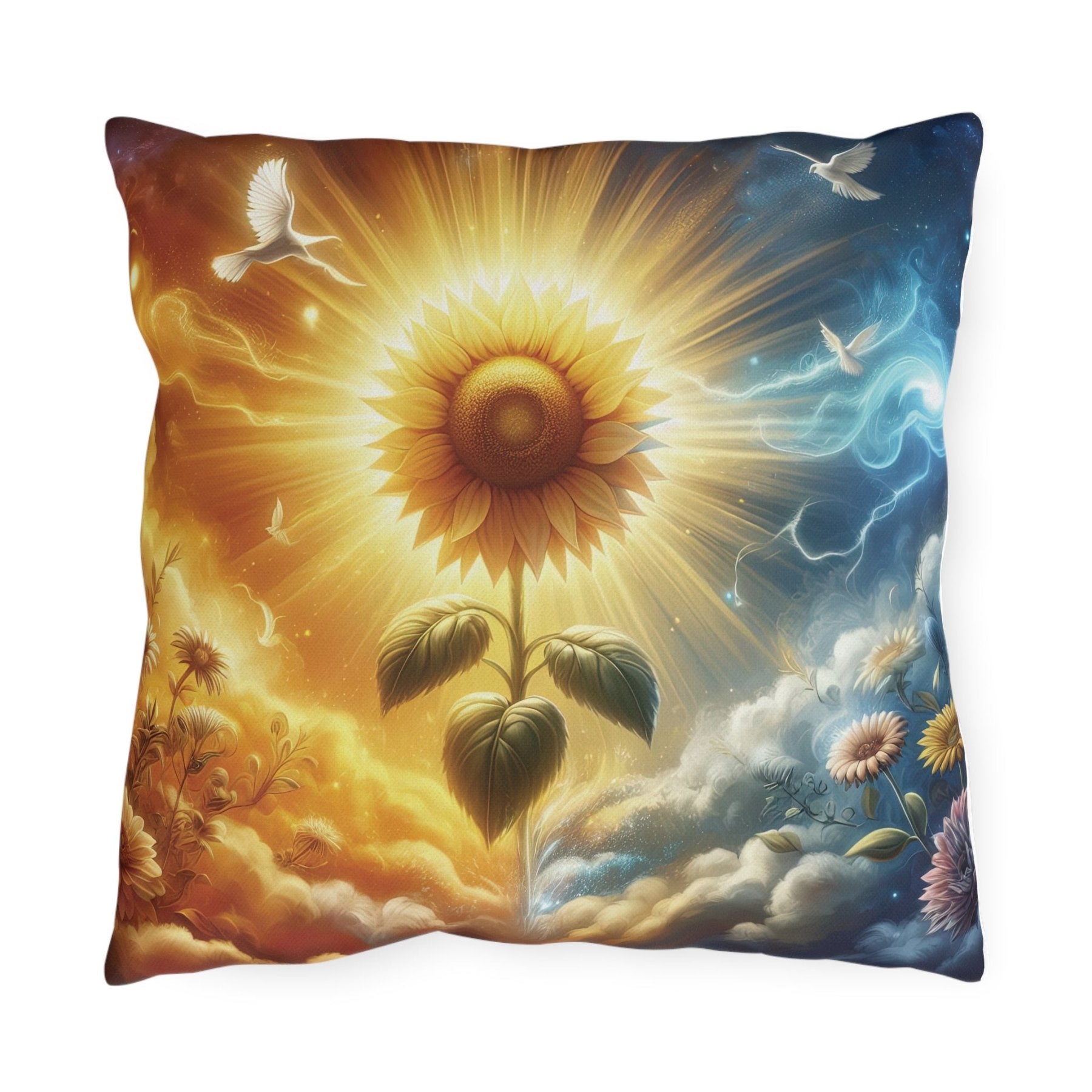 Sunflowers Outdoor Pillow, Qty 1, (15) - Janlyn's Crafts