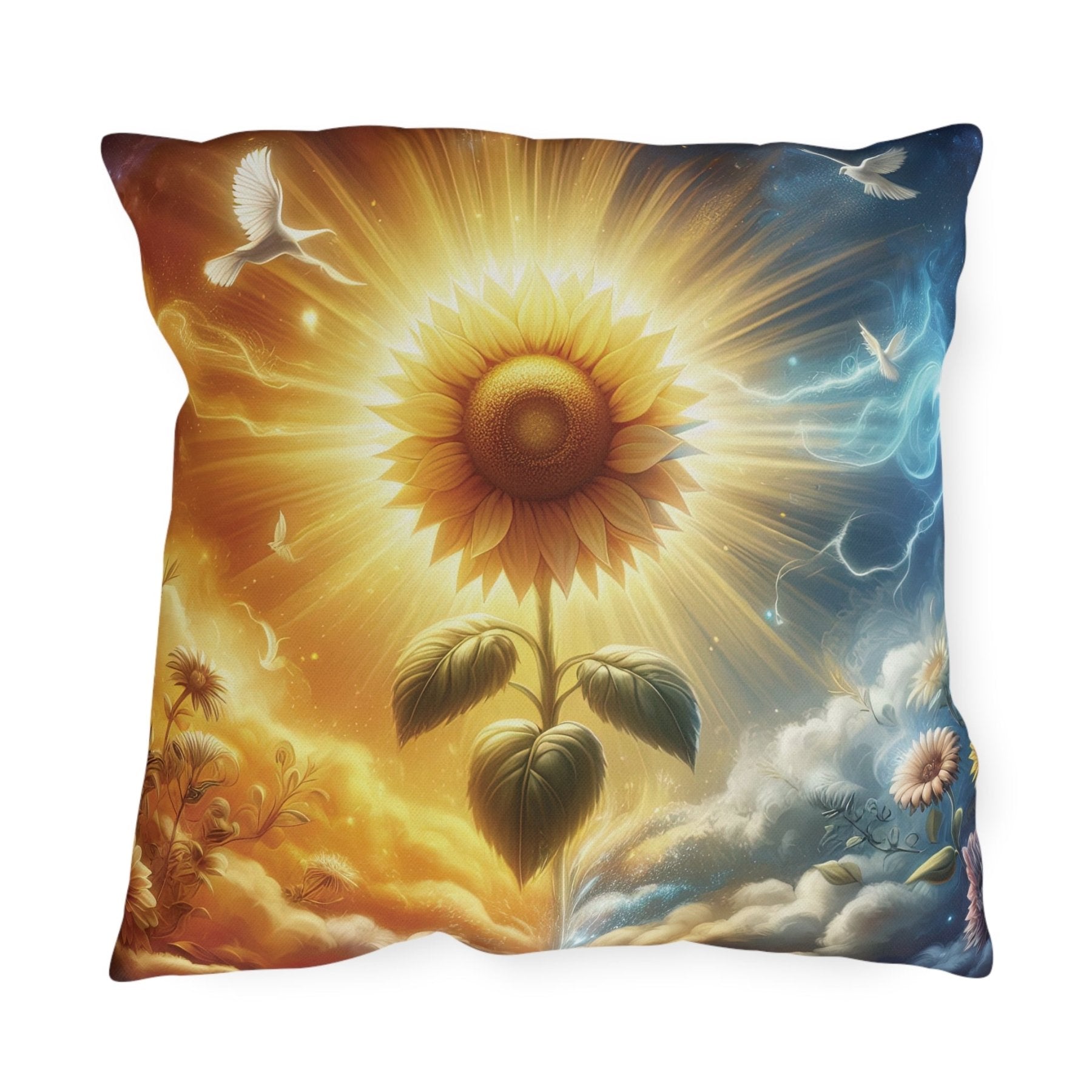 Sunflowers Outdoor Pillow, Qty 1, (15) - Janlyn's Crafts