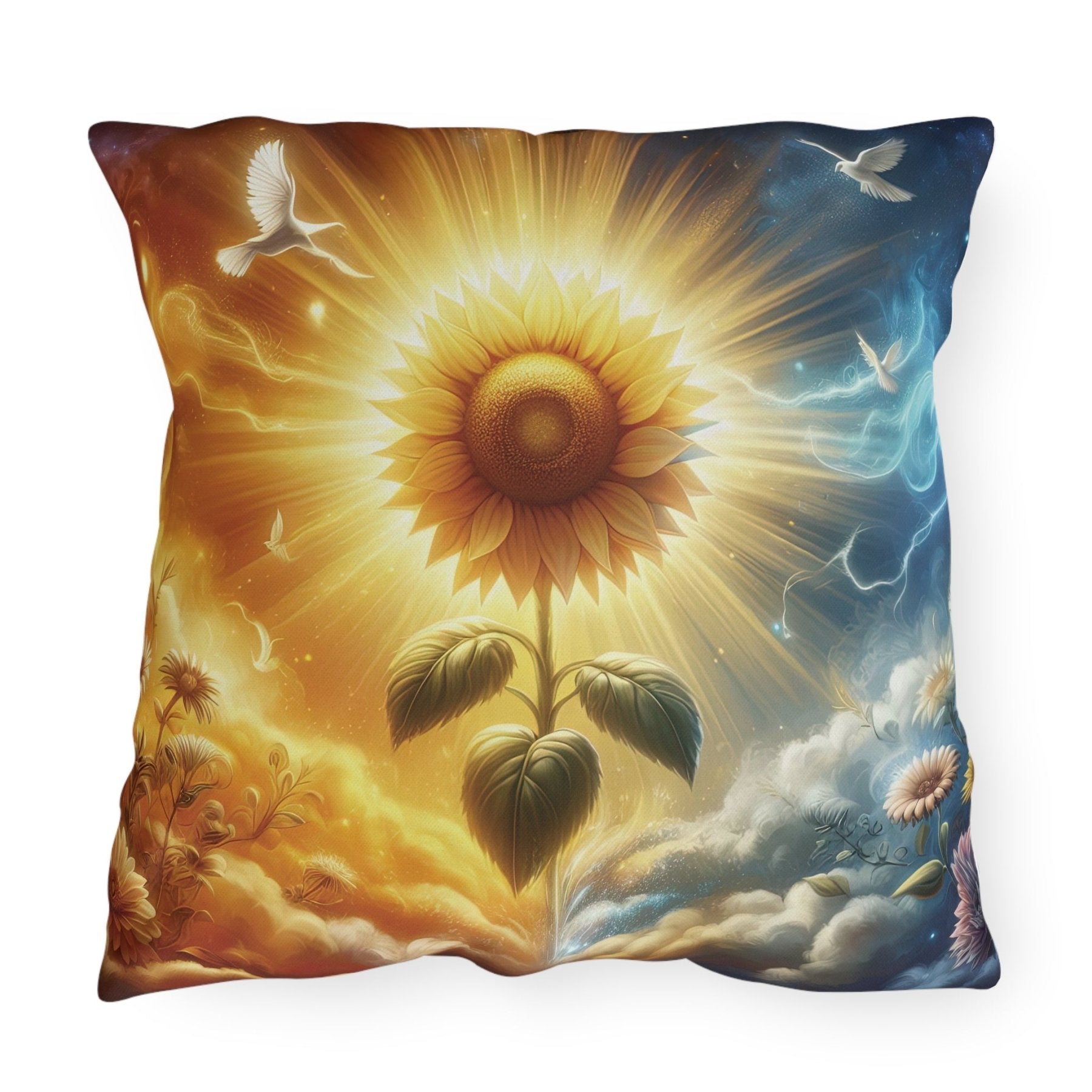 Sunflowers Outdoor Pillow, Qty 1, (15) - Janlyn's Crafts