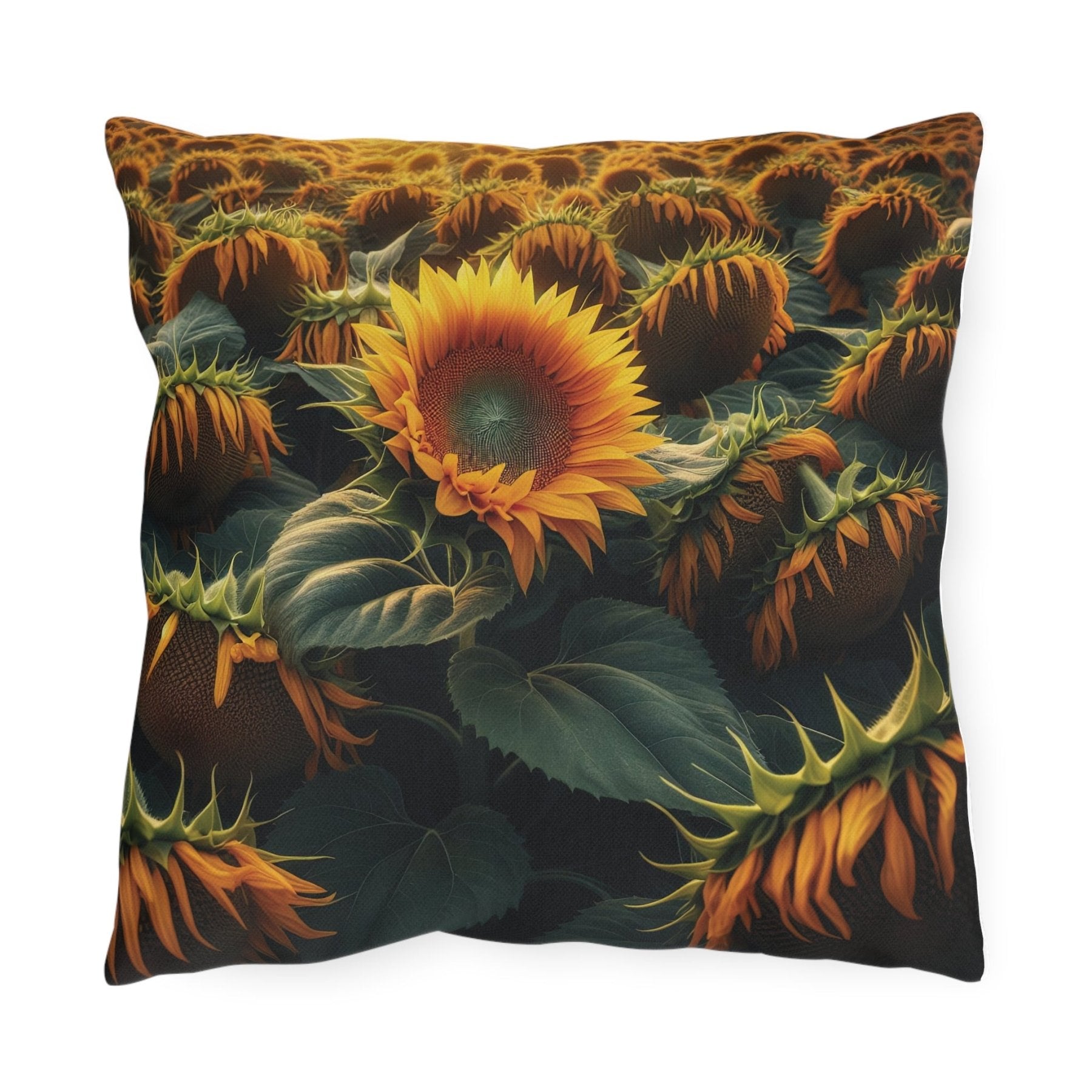 Sunflowers Outdoor Pillow, Qty 1, (2) - Janlyn's Crafts