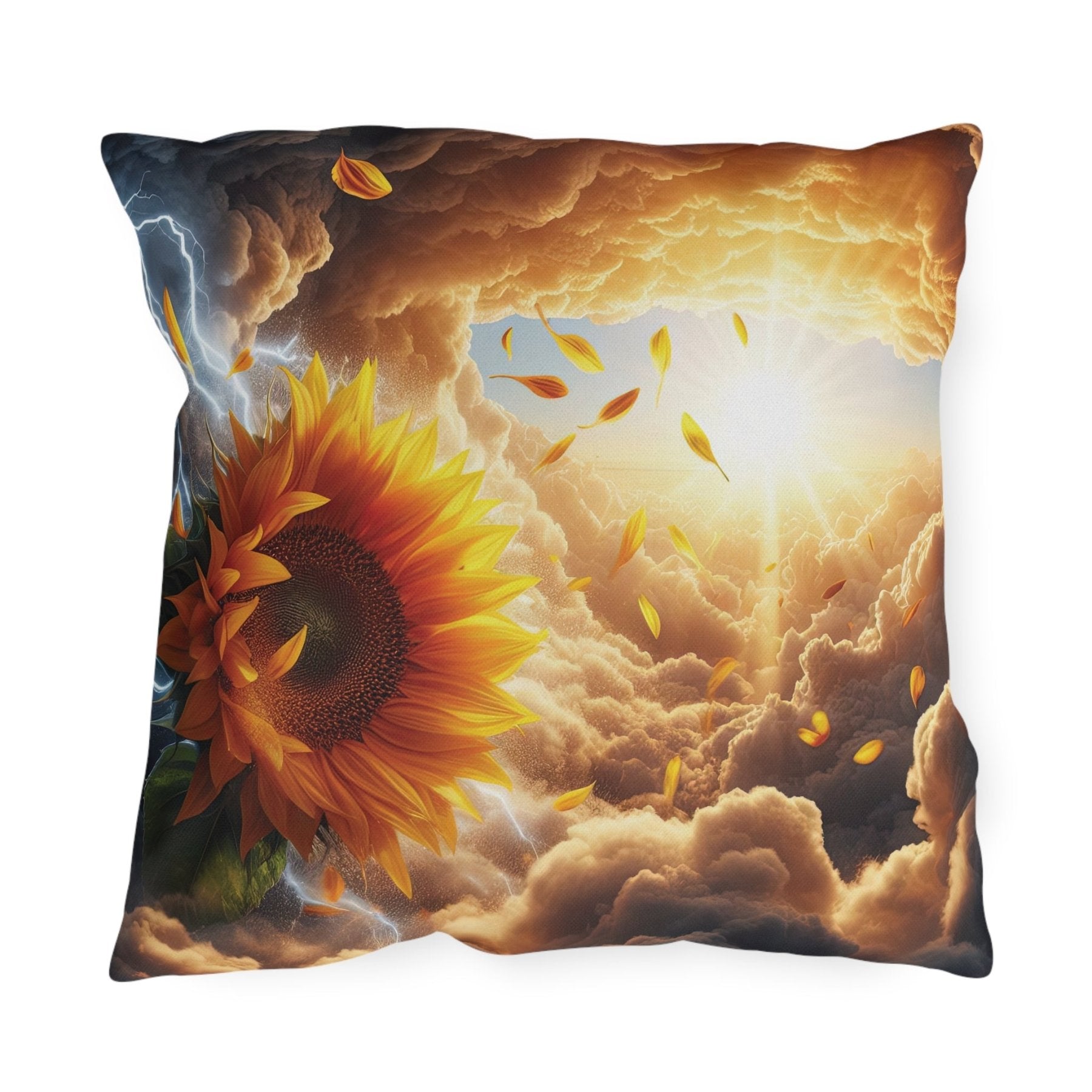 Sunflowers Outdoor Pillow, Qty 1, (4) - Janlyn's Crafts