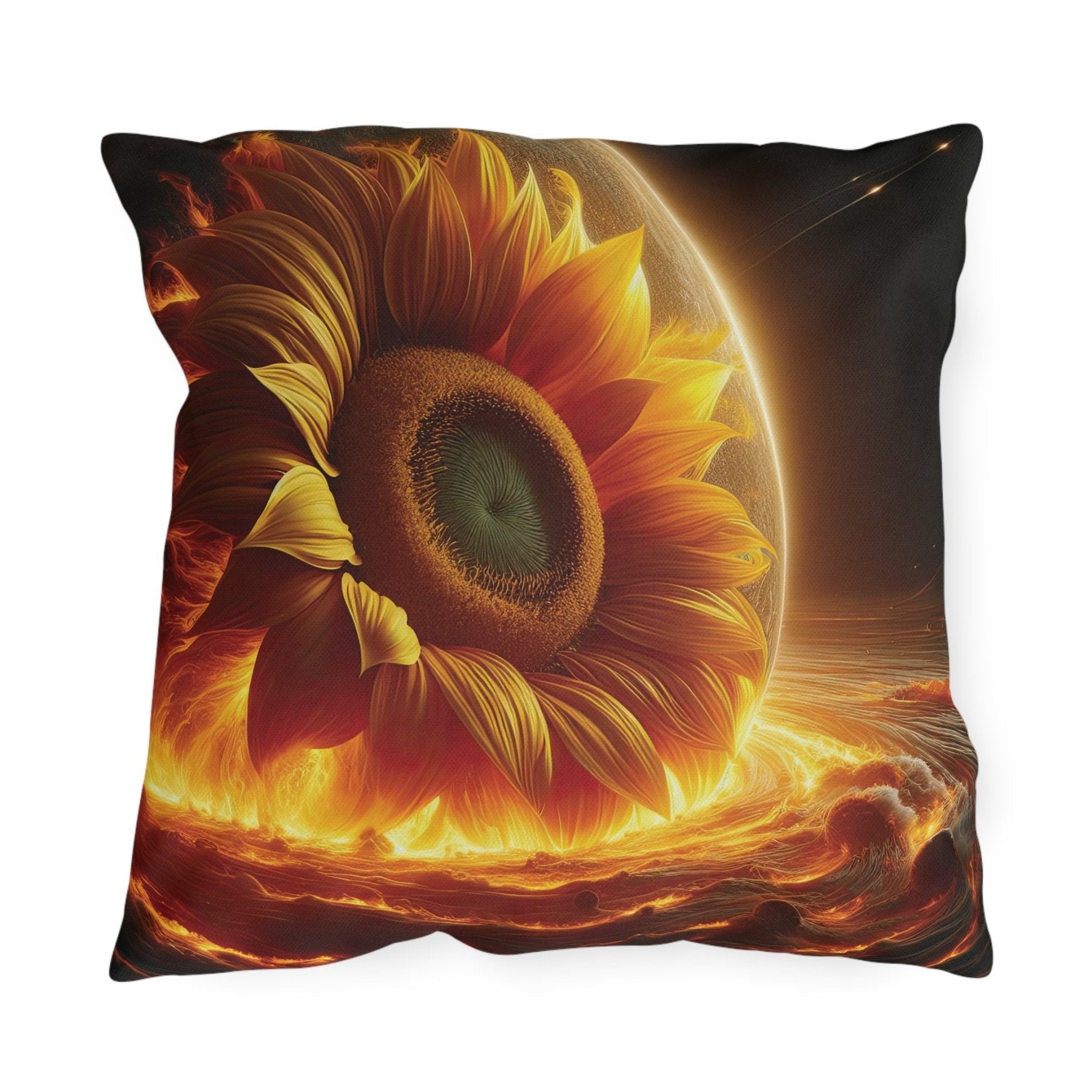 Sunflowers Outdoor Pillow, Qty 1, (5) - Janlyn's Crafts