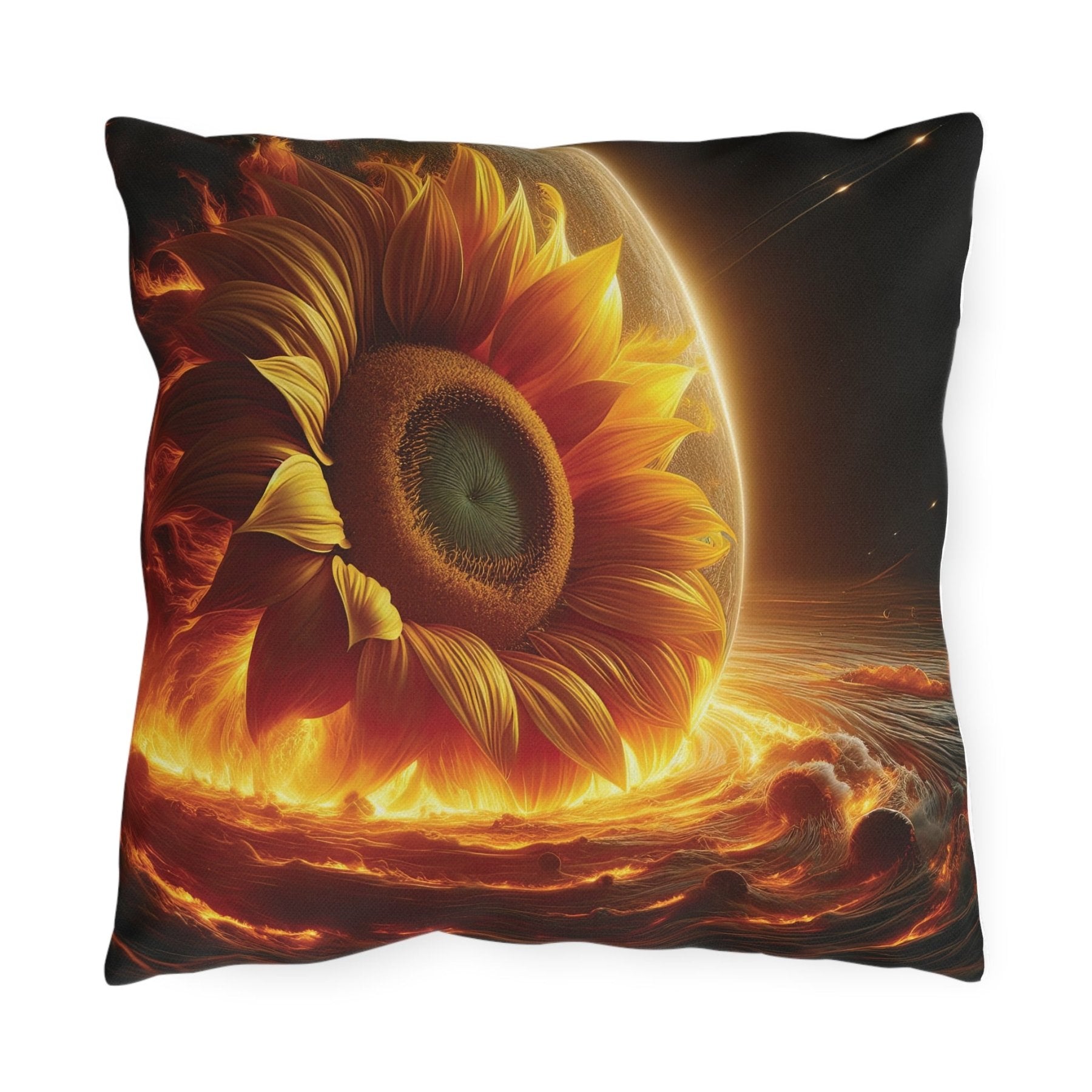 Sunflowers Outdoor Pillow, Qty 1, (5) - Janlyn's Crafts