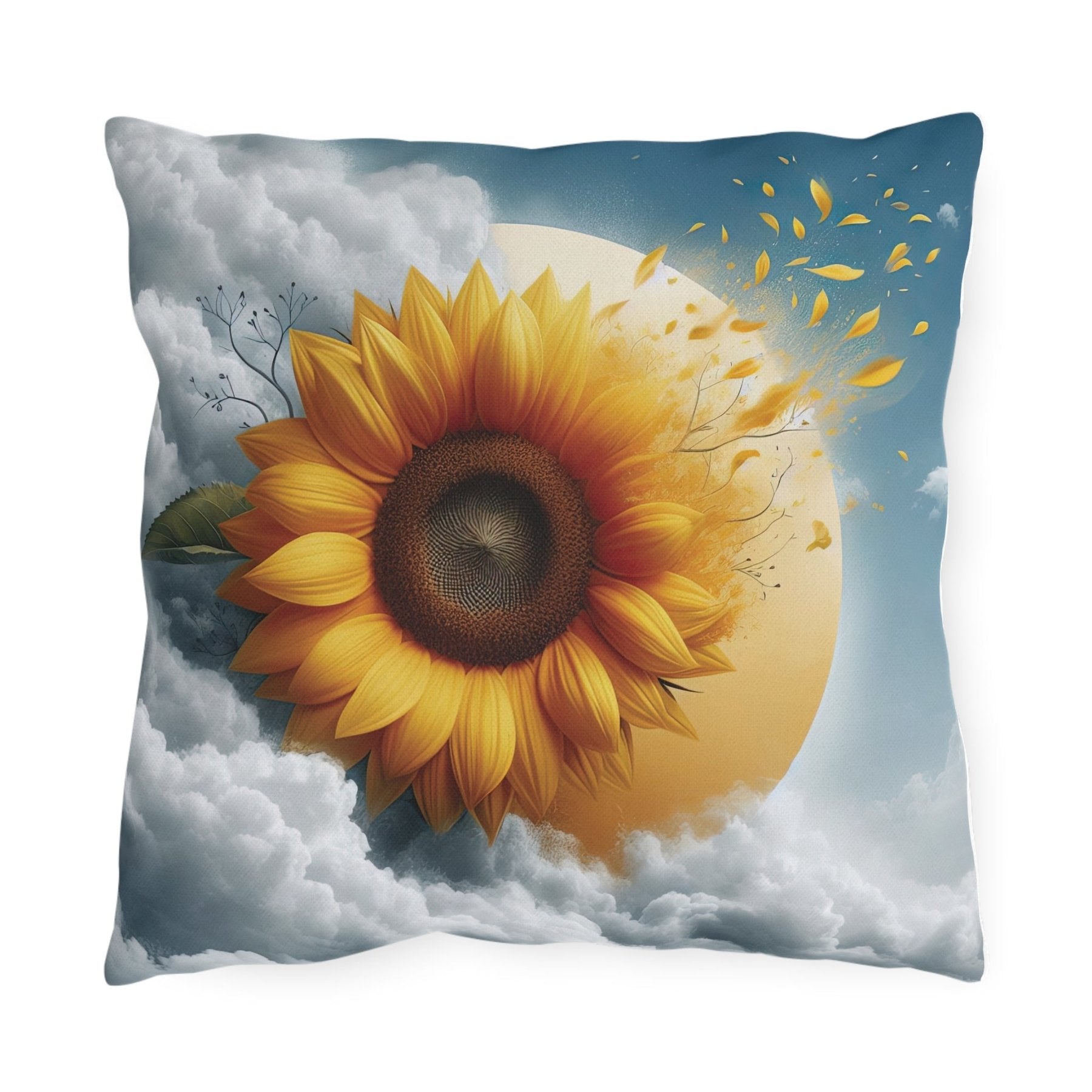 Sunflowers Outdoor Pillow, Qty 1, (6) - Janlyn's Crafts