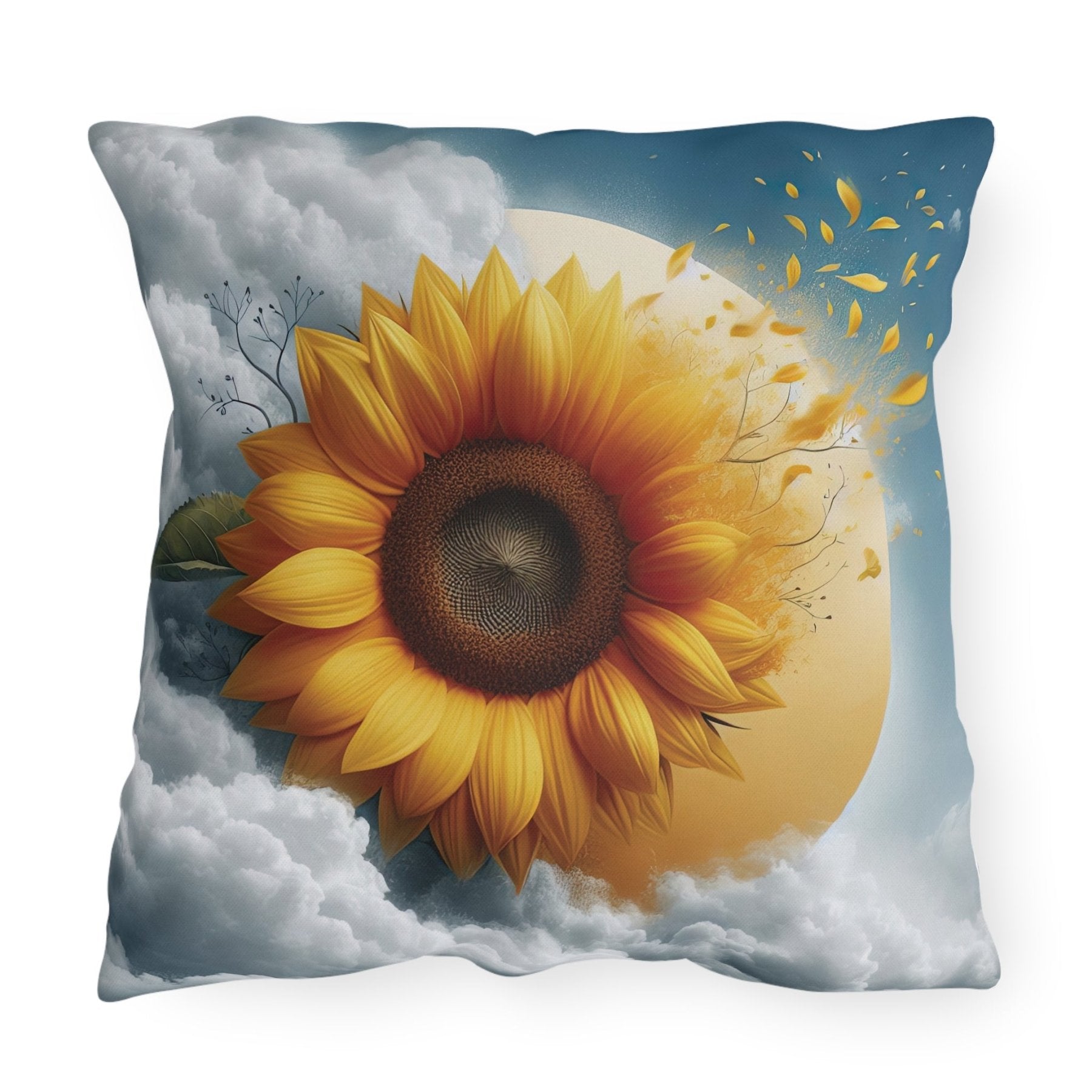 Sunflowers Outdoor Pillow, Qty 1, (6) - Janlyn's Crafts