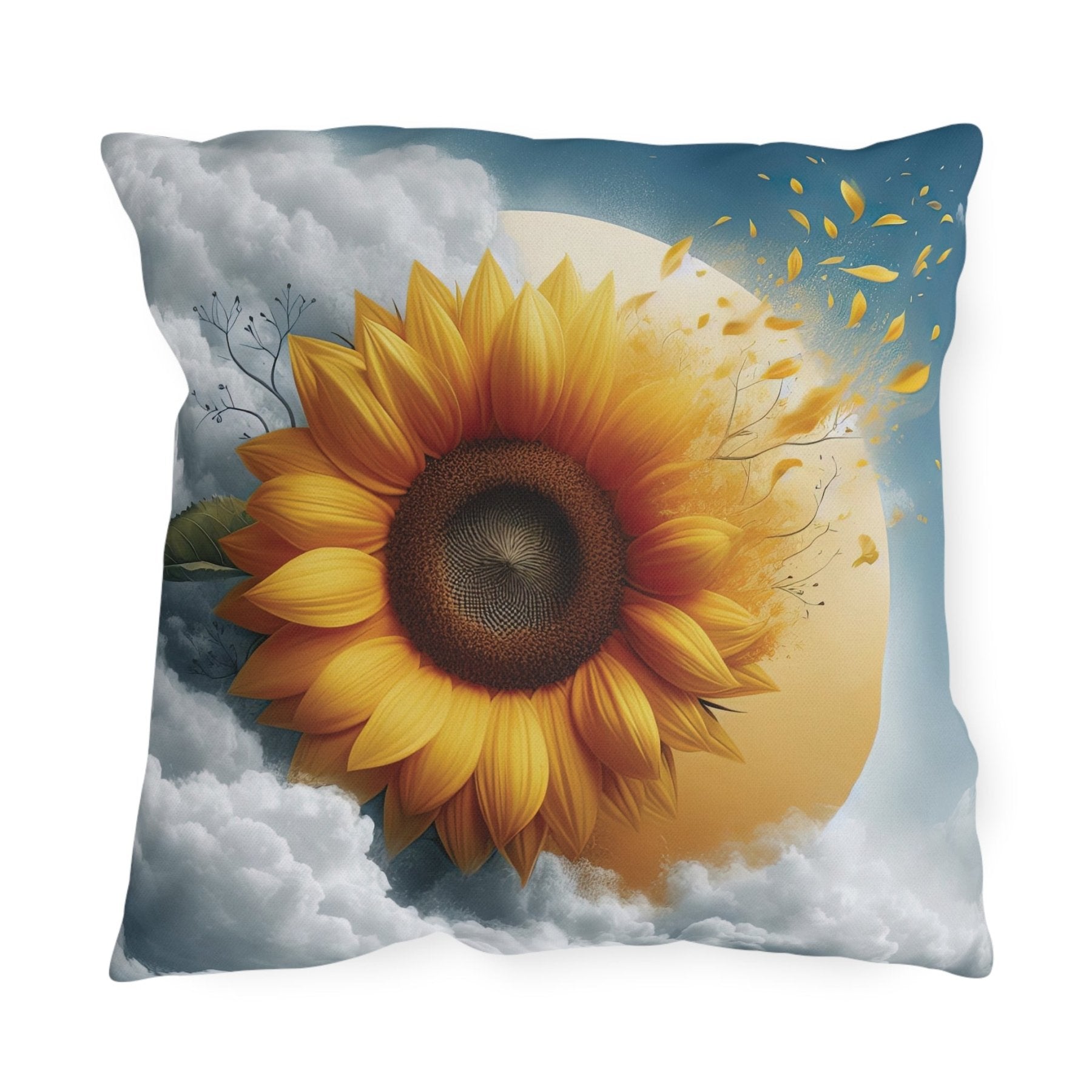 Sunflowers Outdoor Pillow, Qty 1, (6) - Janlyn's Crafts