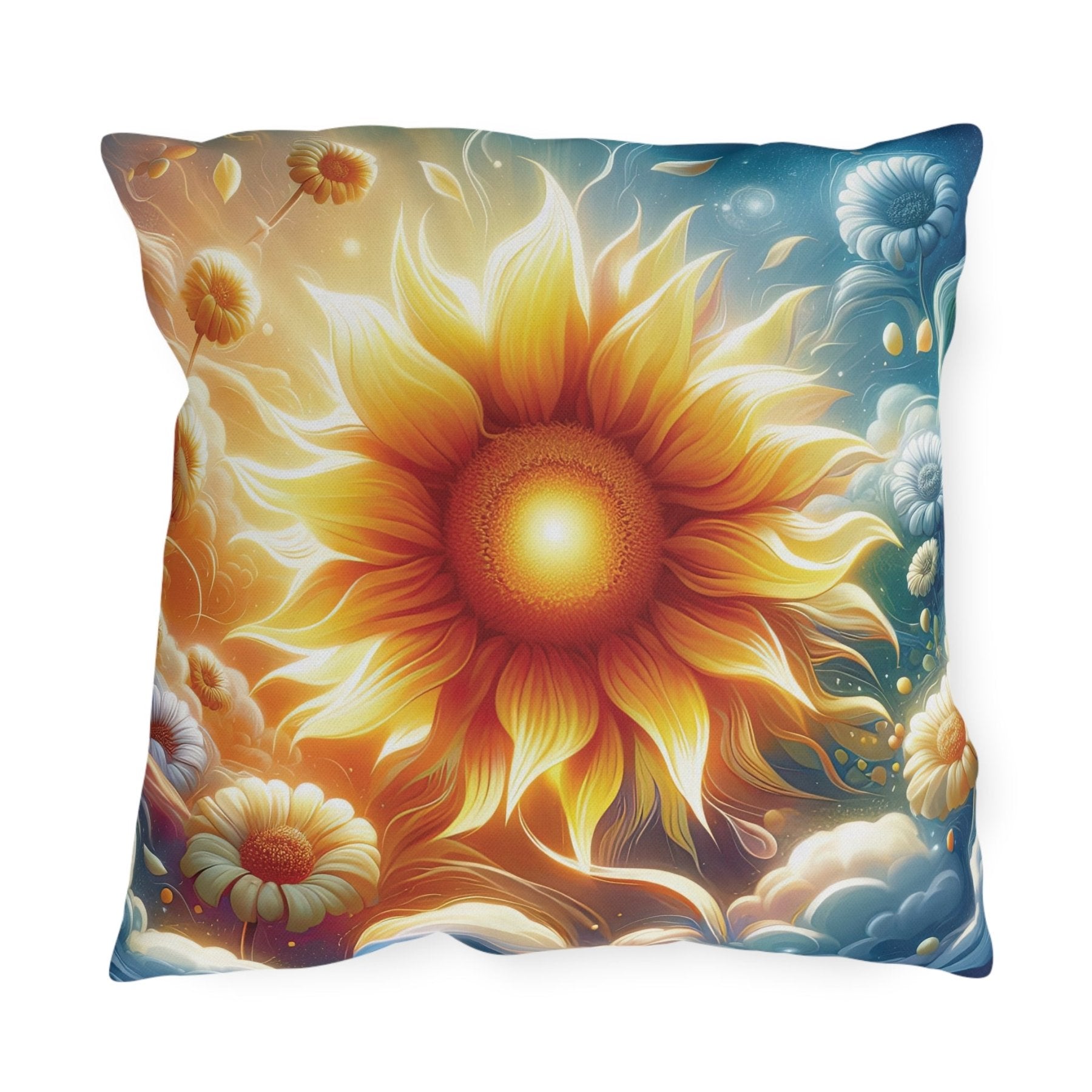 Sunflowers Outdoor Pillow, Qty 1, (8) - Janlyn's Crafts