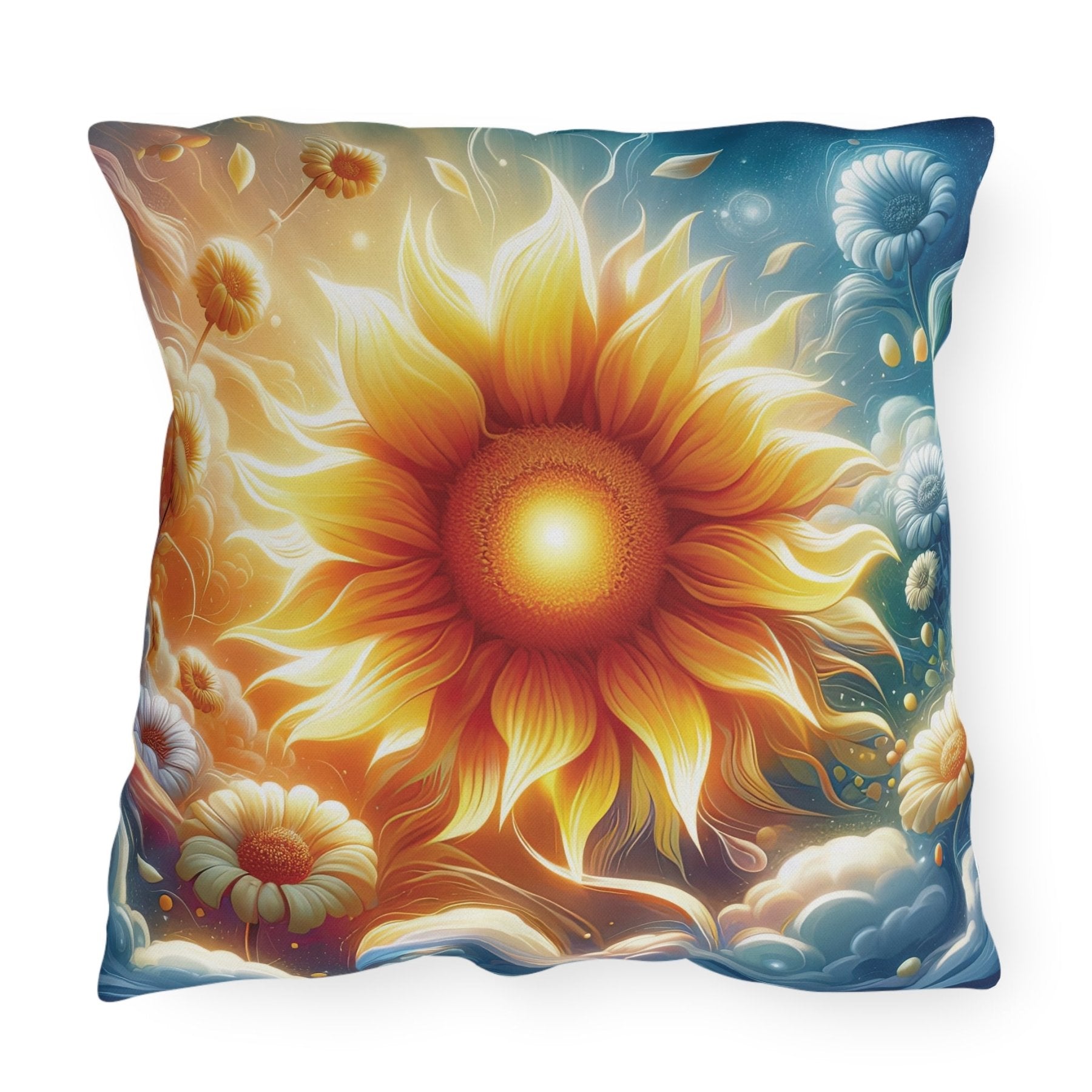 Sunflowers Outdoor Pillow, Qty 1, (8) - Janlyn's Crafts