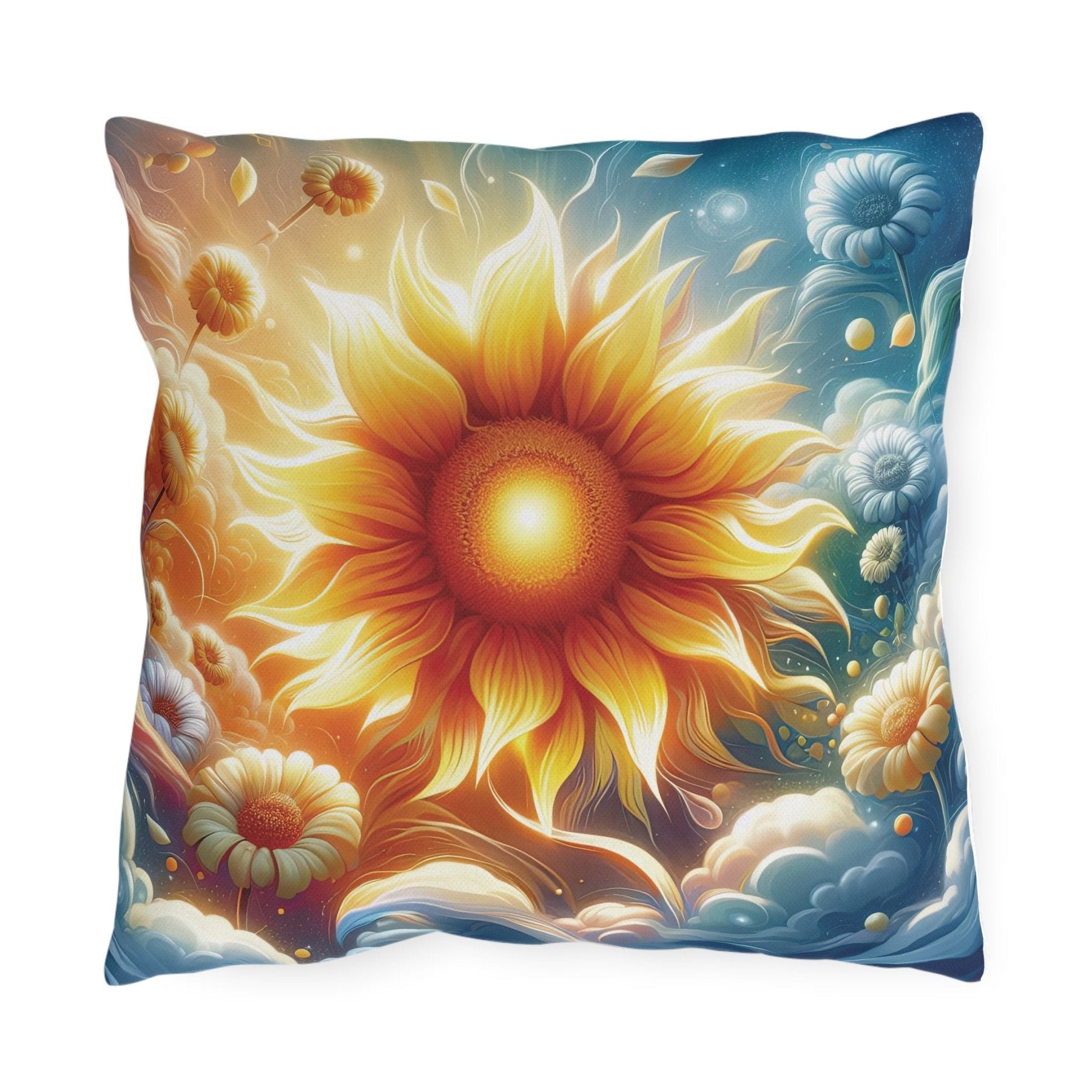 Sunflowers Outdoor Pillow, Qty 1, (8) - Janlyn's Crafts