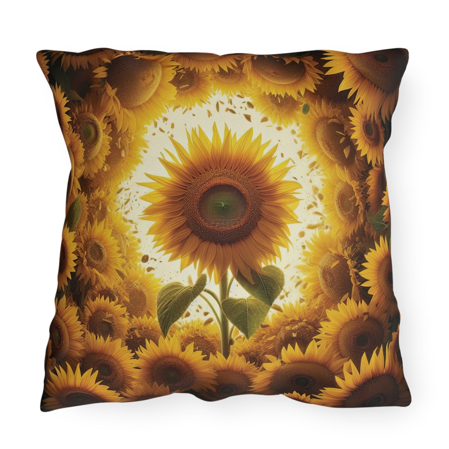 Sunflowers Outdoor Pillow, Qty 1, (9) - Janlyn's Crafts