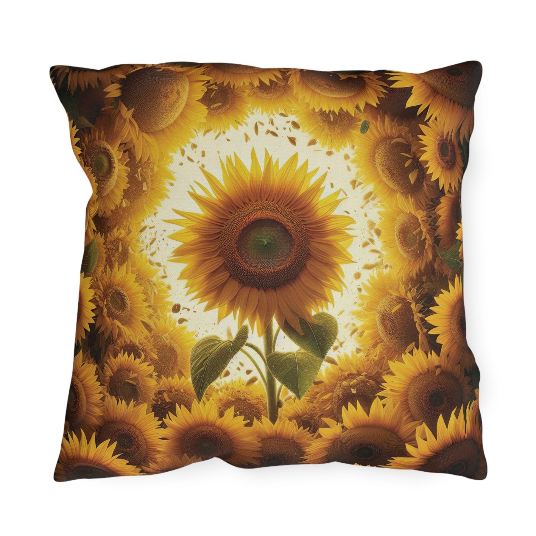 Sunflowers Outdoor Pillow, Qty 1, (9) - Janlyn's Crafts