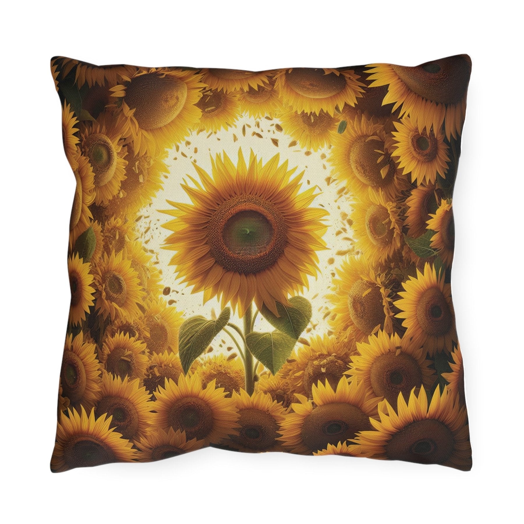 Sunflowers Outdoor Pillow, Qty 1, (9) - Janlyn's Crafts