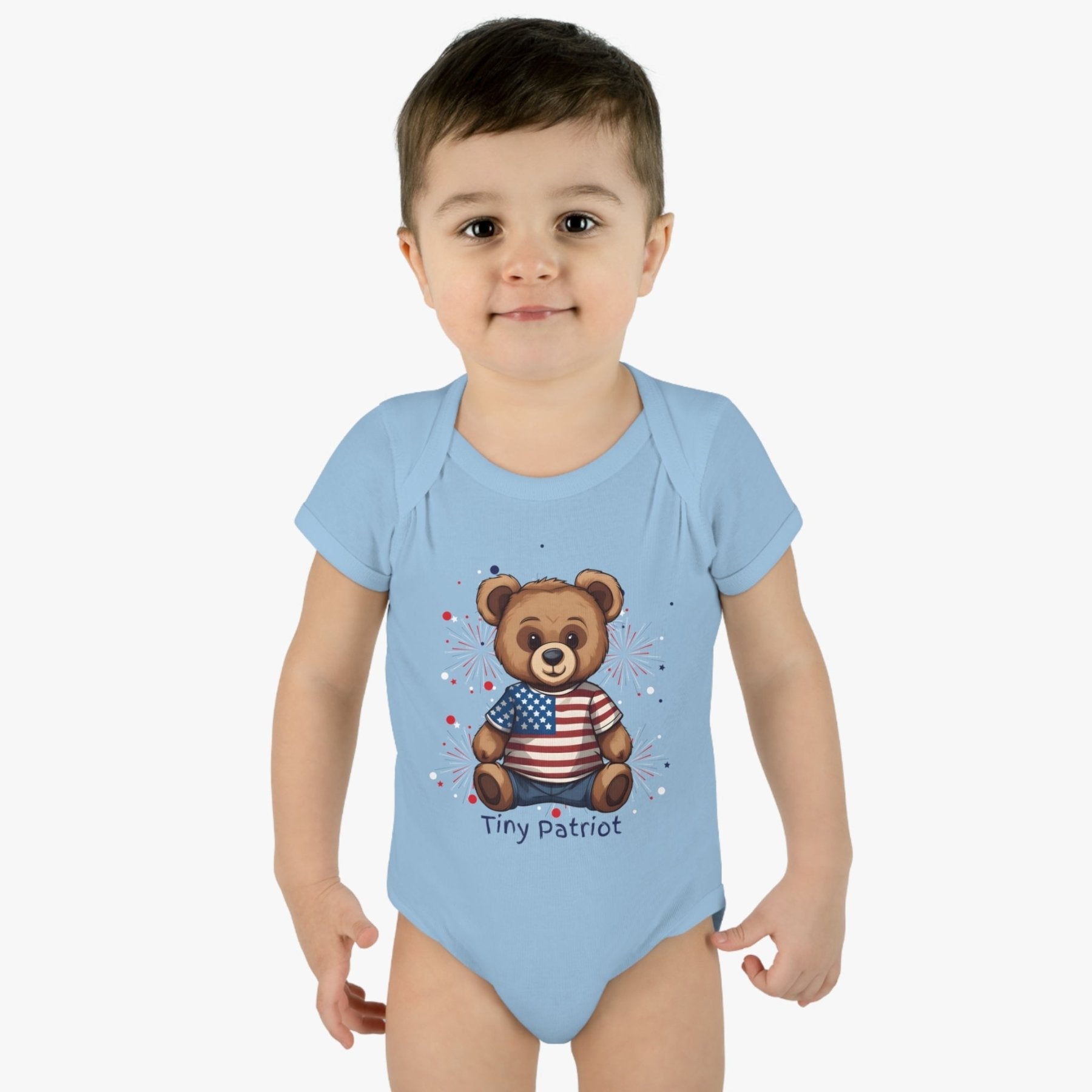 Tiny Patriot, Onesie, Bodysuit, 0M-24M - Janlyn's Crafts