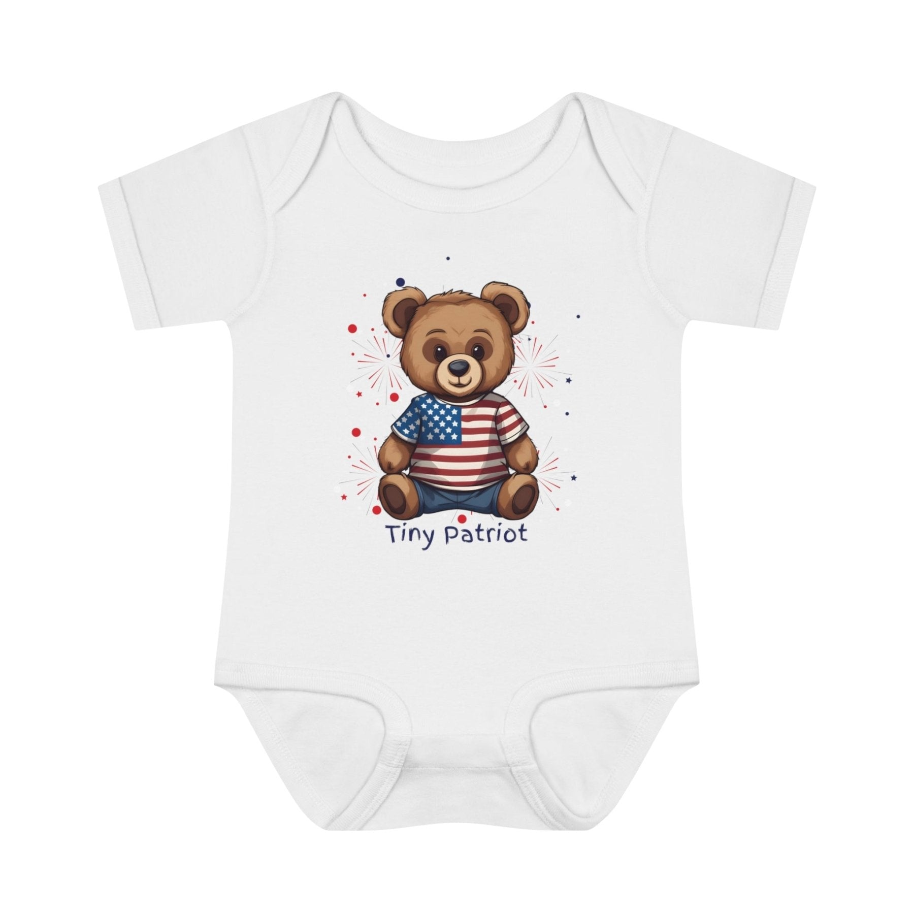 Tiny Patriot, Onesie, Bodysuit, 0M-24M - Janlyn's Crafts