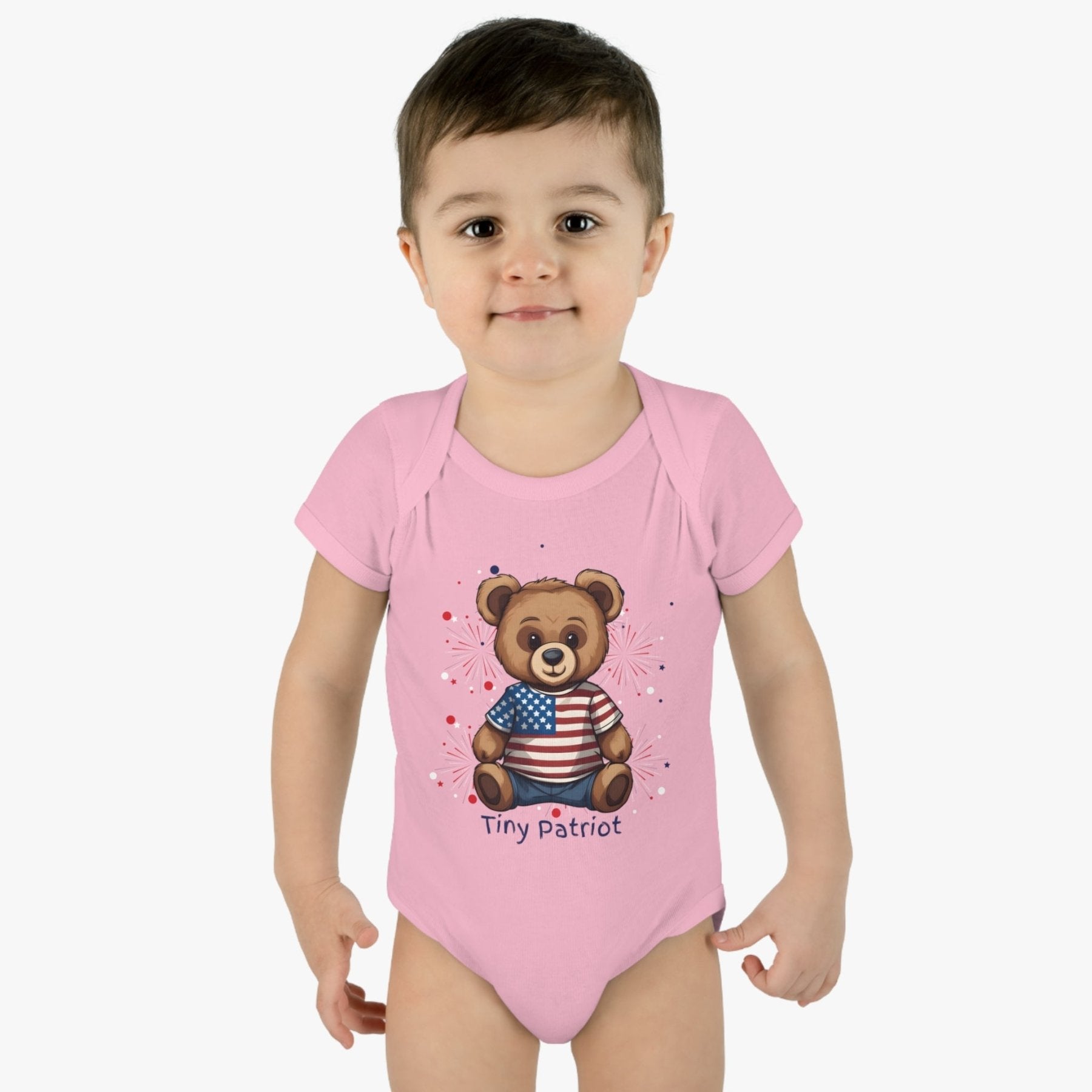 Tiny Patriot, Onesie, Bodysuit, 0M-24M - Janlyn's Crafts