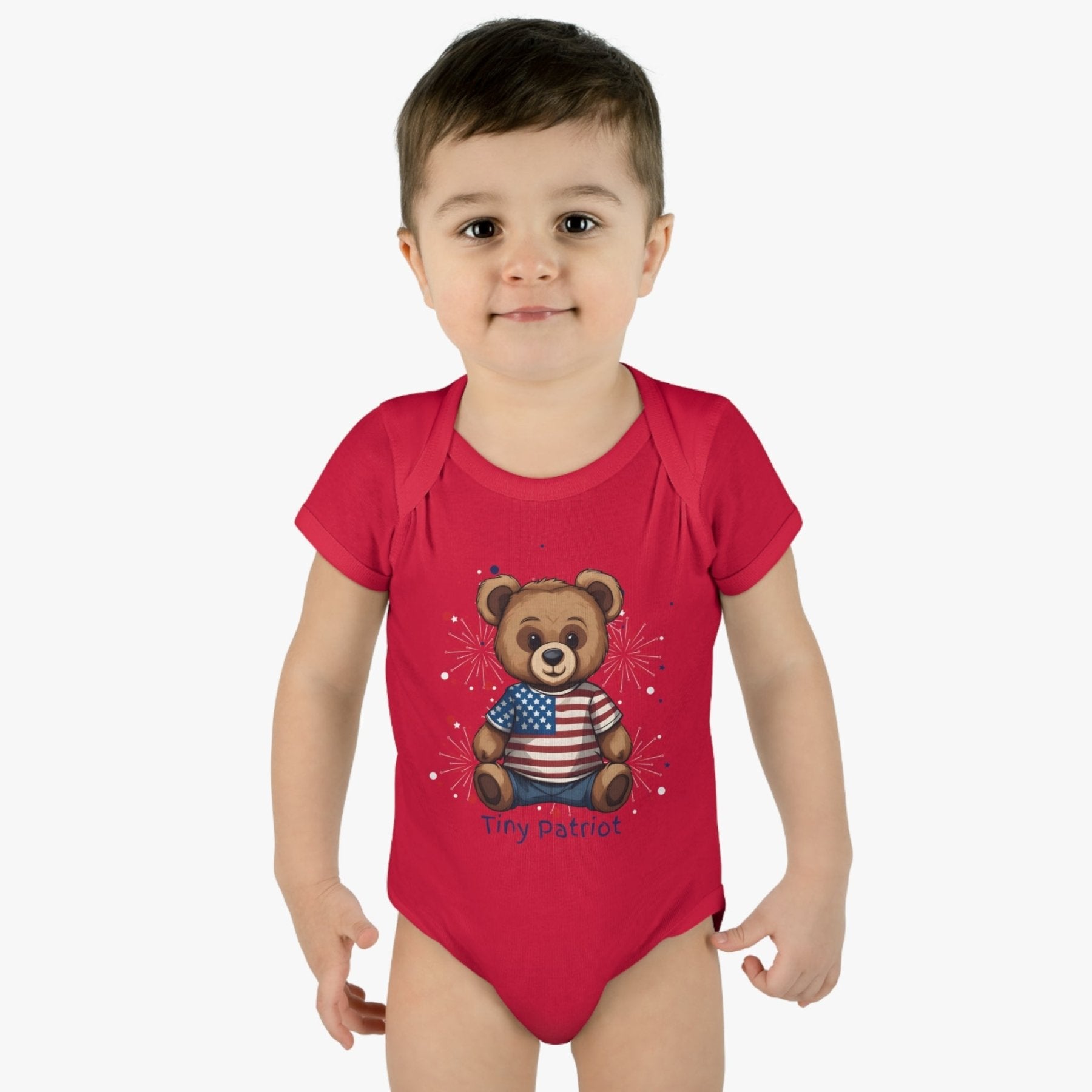 Tiny Patriot, Onesie, Bodysuit, 0M-24M - Janlyn's Crafts