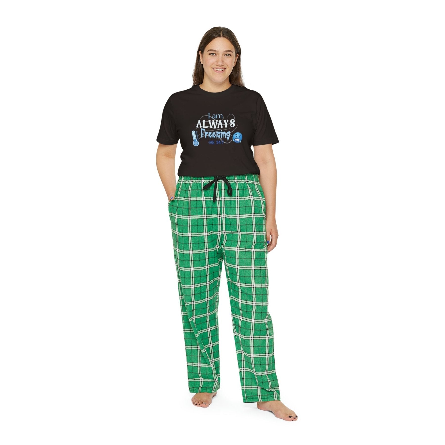 Women's Short Sleeve Pajama Set, I'm Always Freezing, Cold, All Year Round Pajamas, PJs, Cold Lover - Janlyn's Crafts